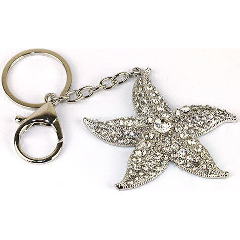 Keyring Starfish Diamont