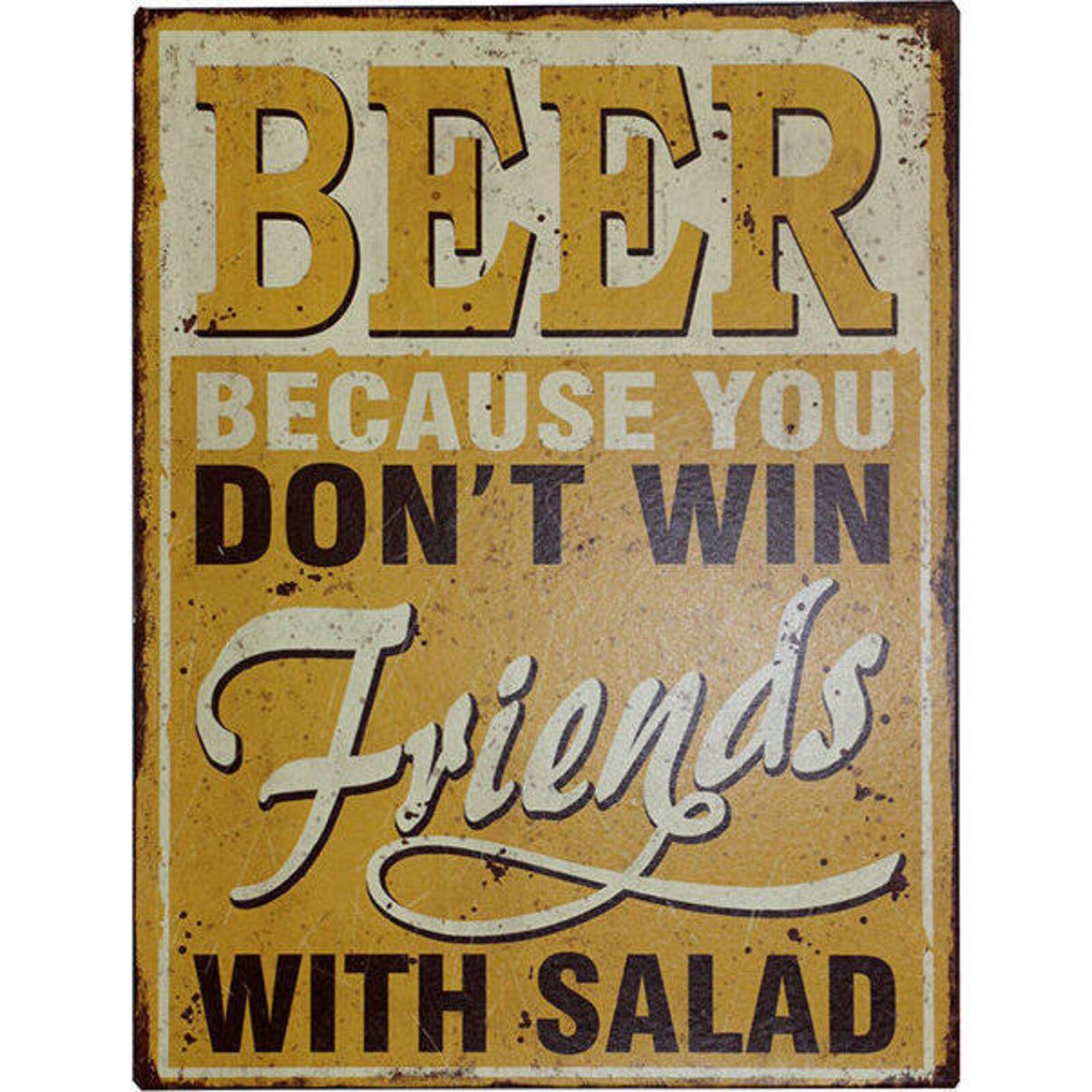 Tin Sign Beer Friends