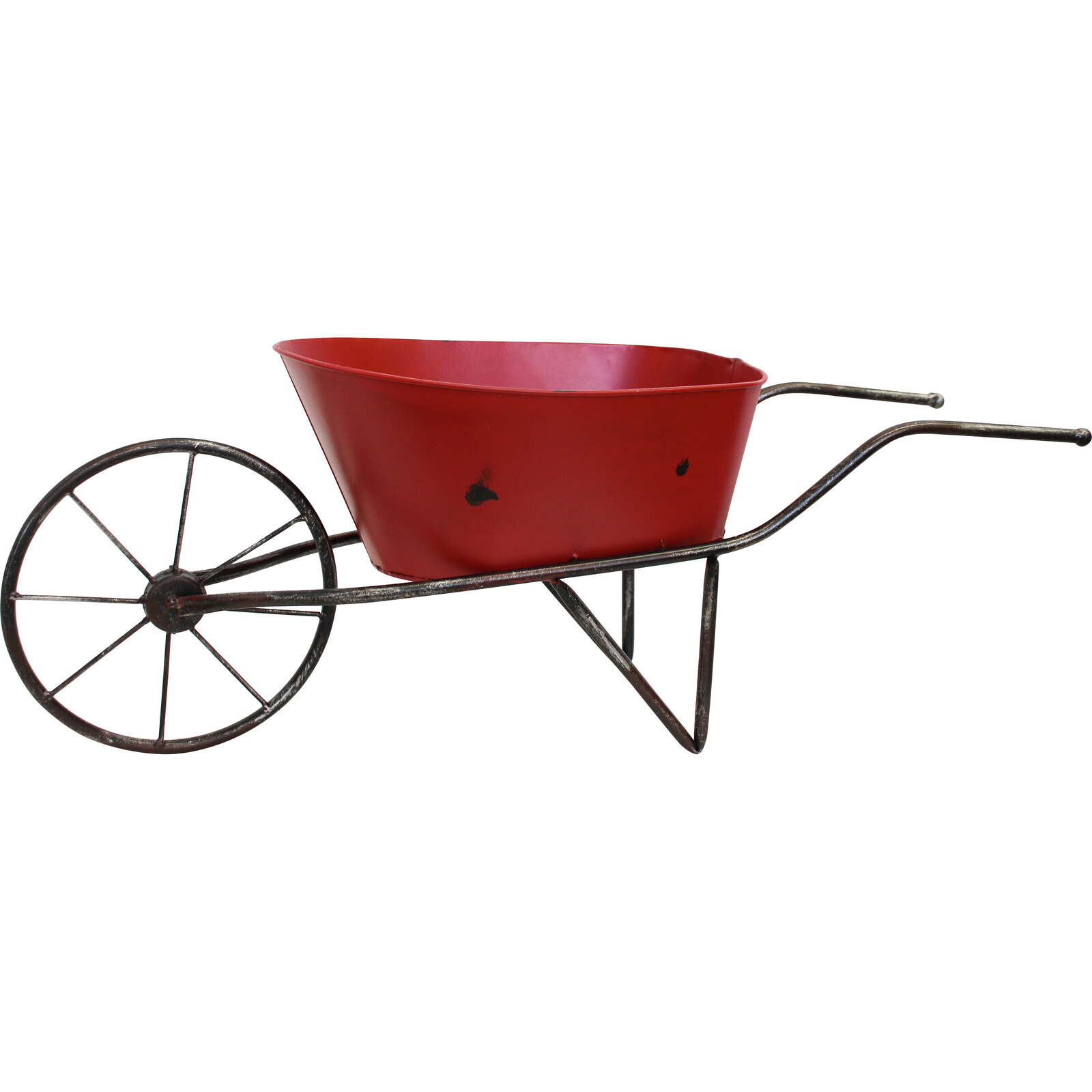 Wheelbarrow Planter Red