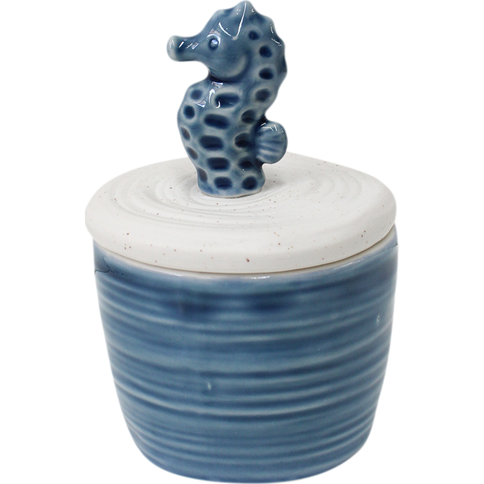 Candle w/ Lid Seahorse