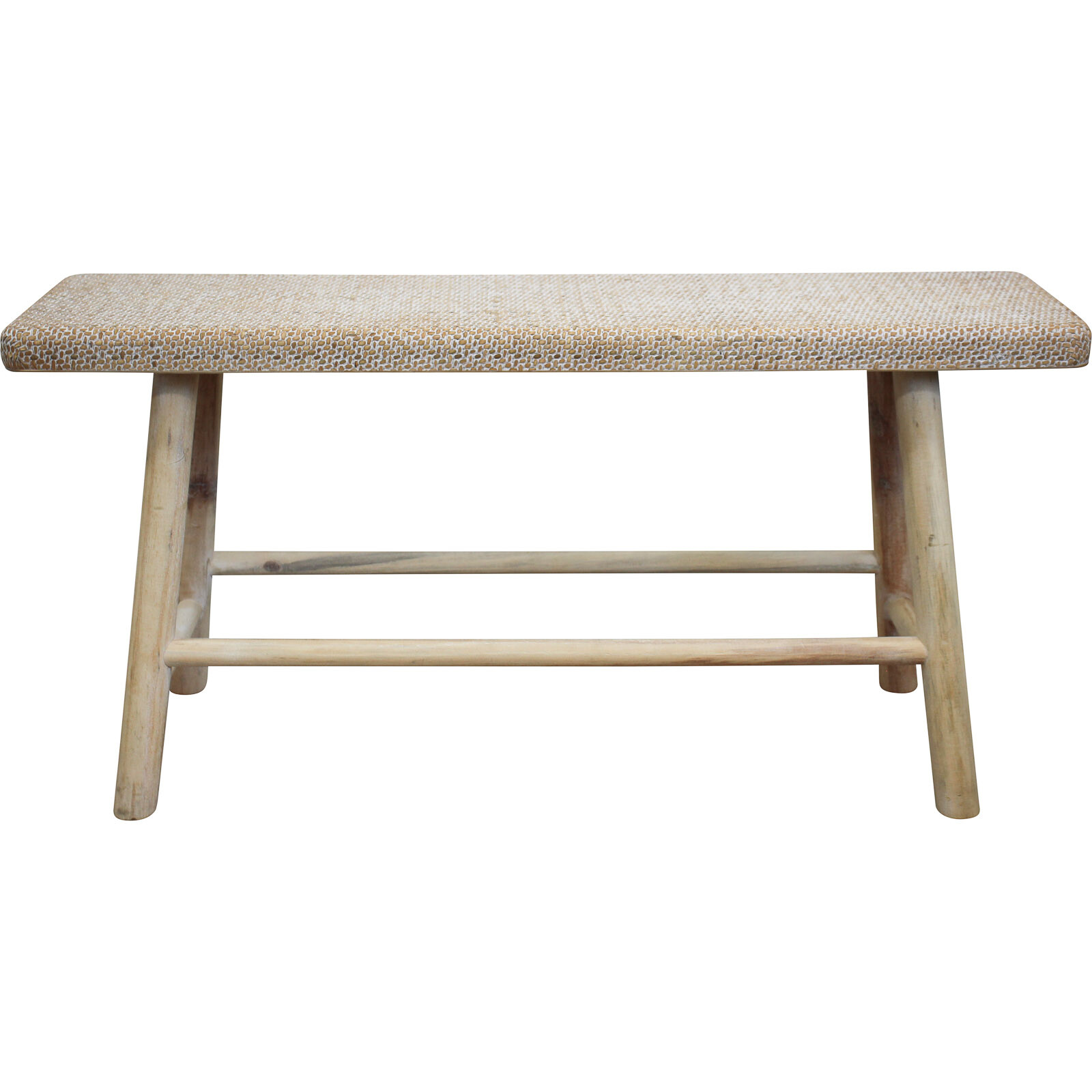 Stool Bench Woven Wash