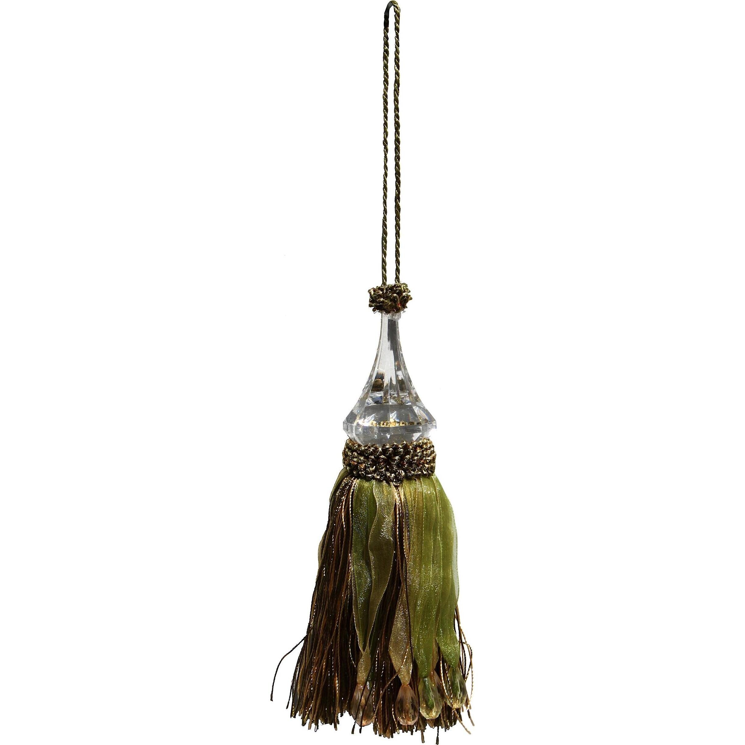 Tassel Cristallo - Green/Cream