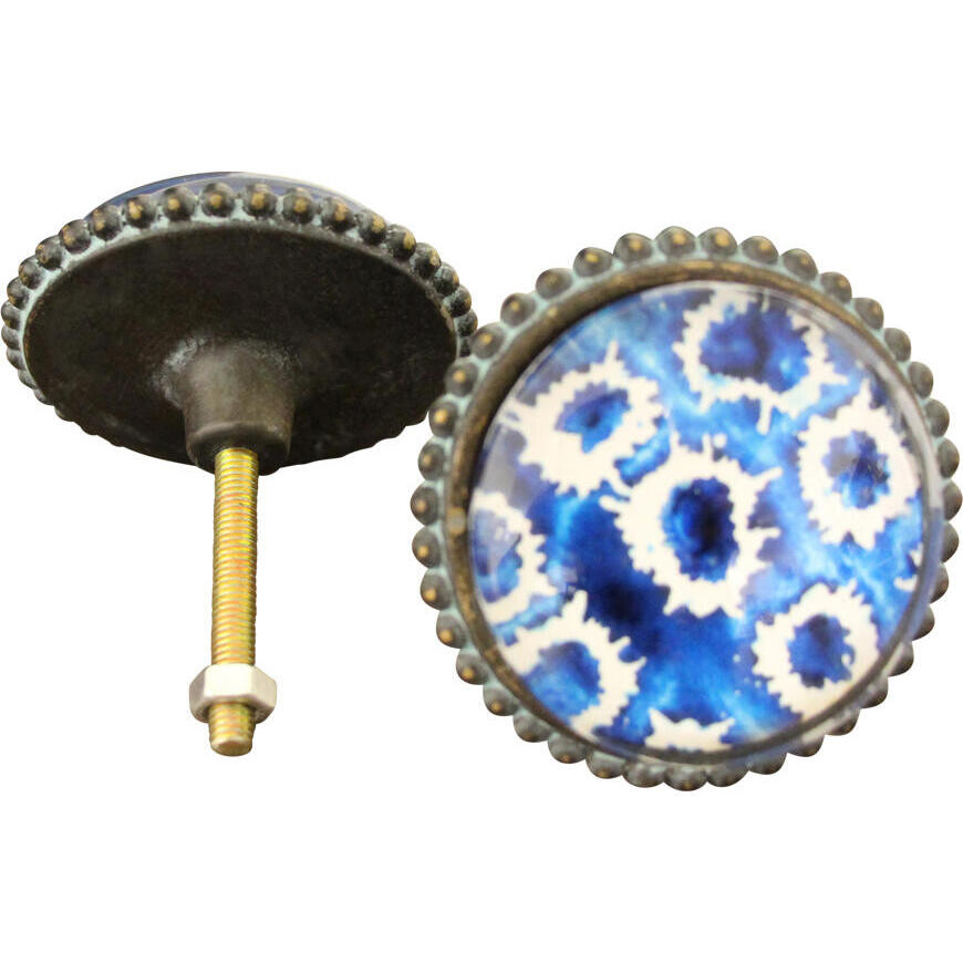 Decorative Knob Blue Dye