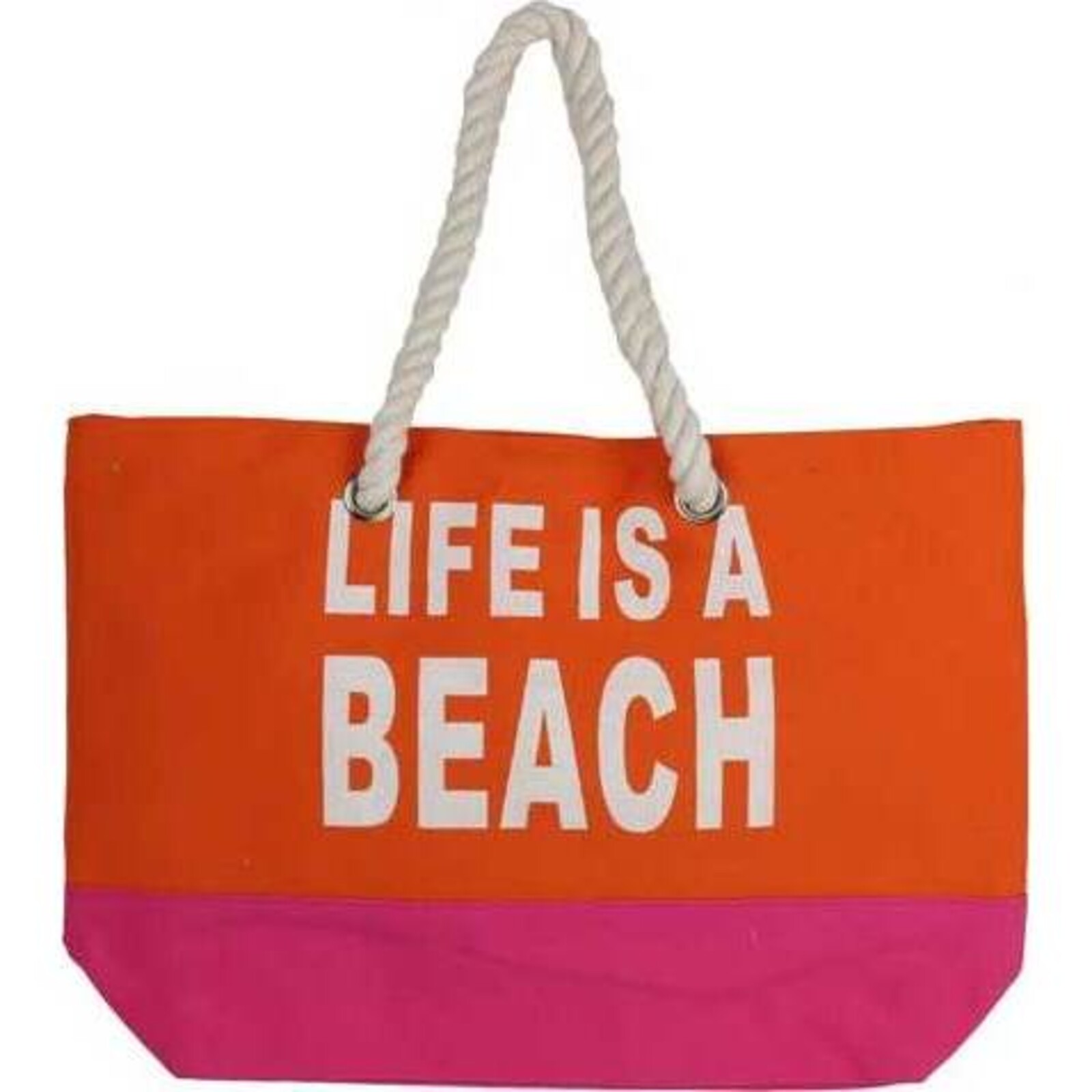 Beach Bag Lifes a Beach Orange 