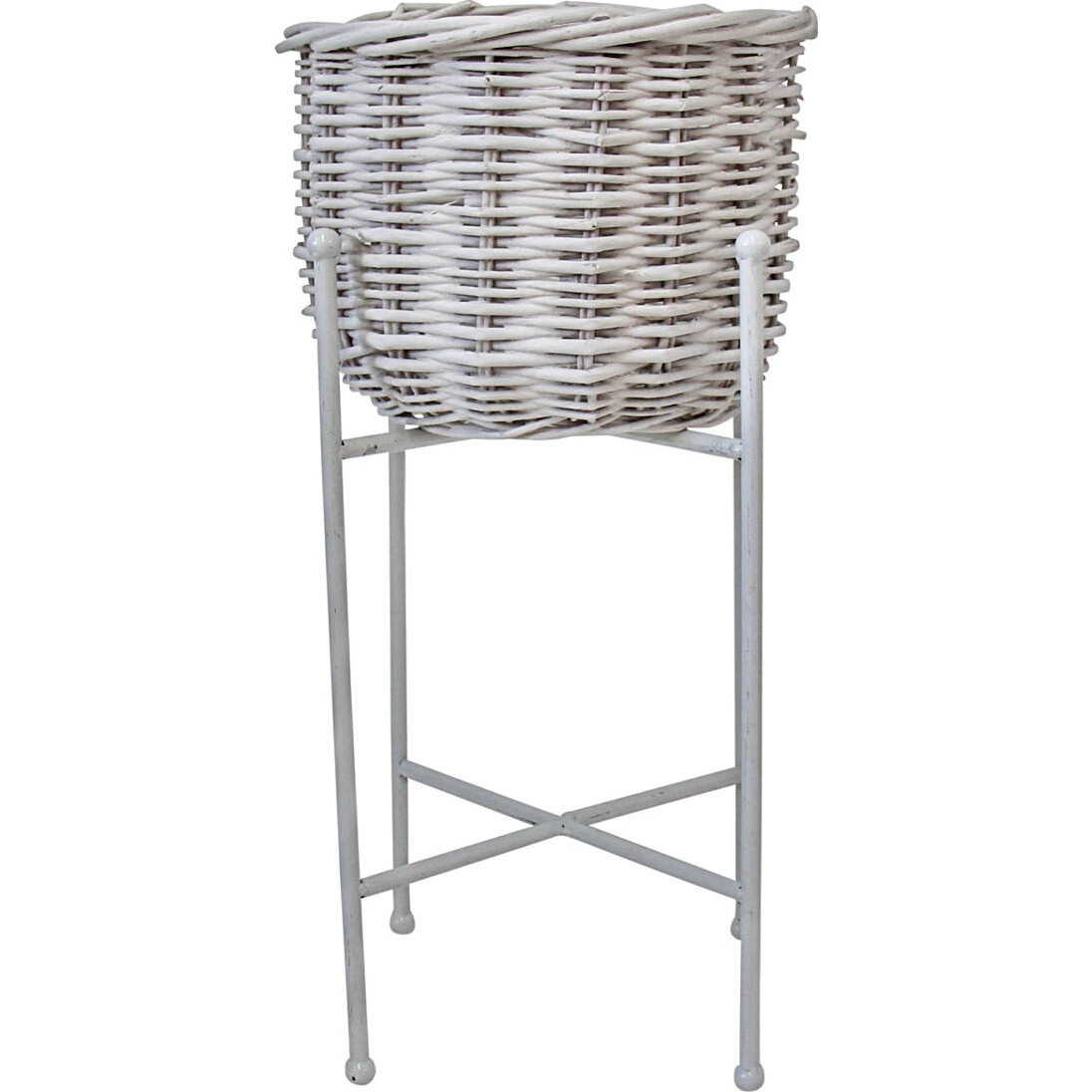 Planter Basket White Sml