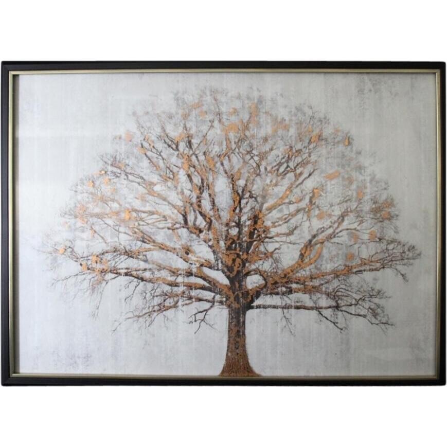 Framed Gold Foil Tree