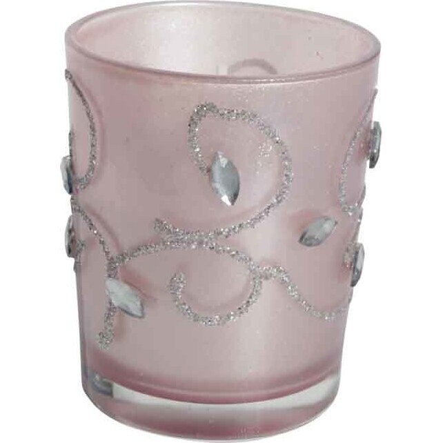 Boxed Votive - Pink Swirl