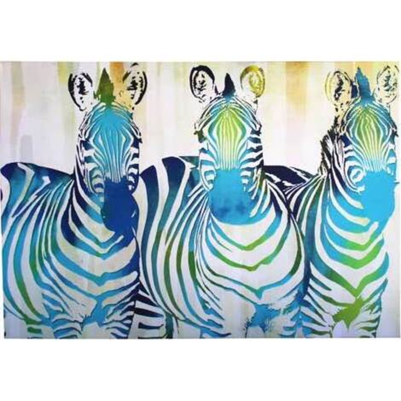 Canvas Zebra Trio