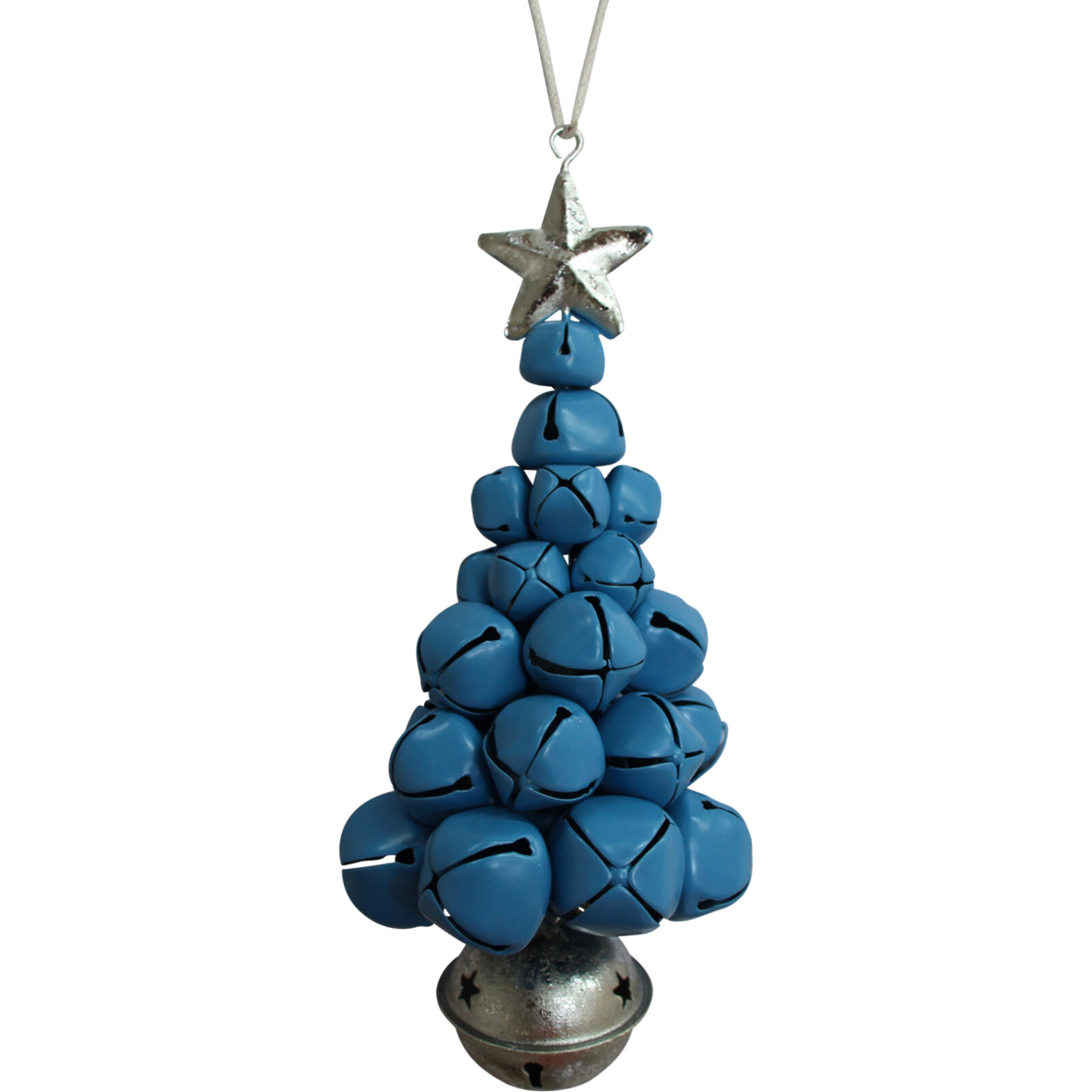 Hanging Bell Christmas Tree Blue