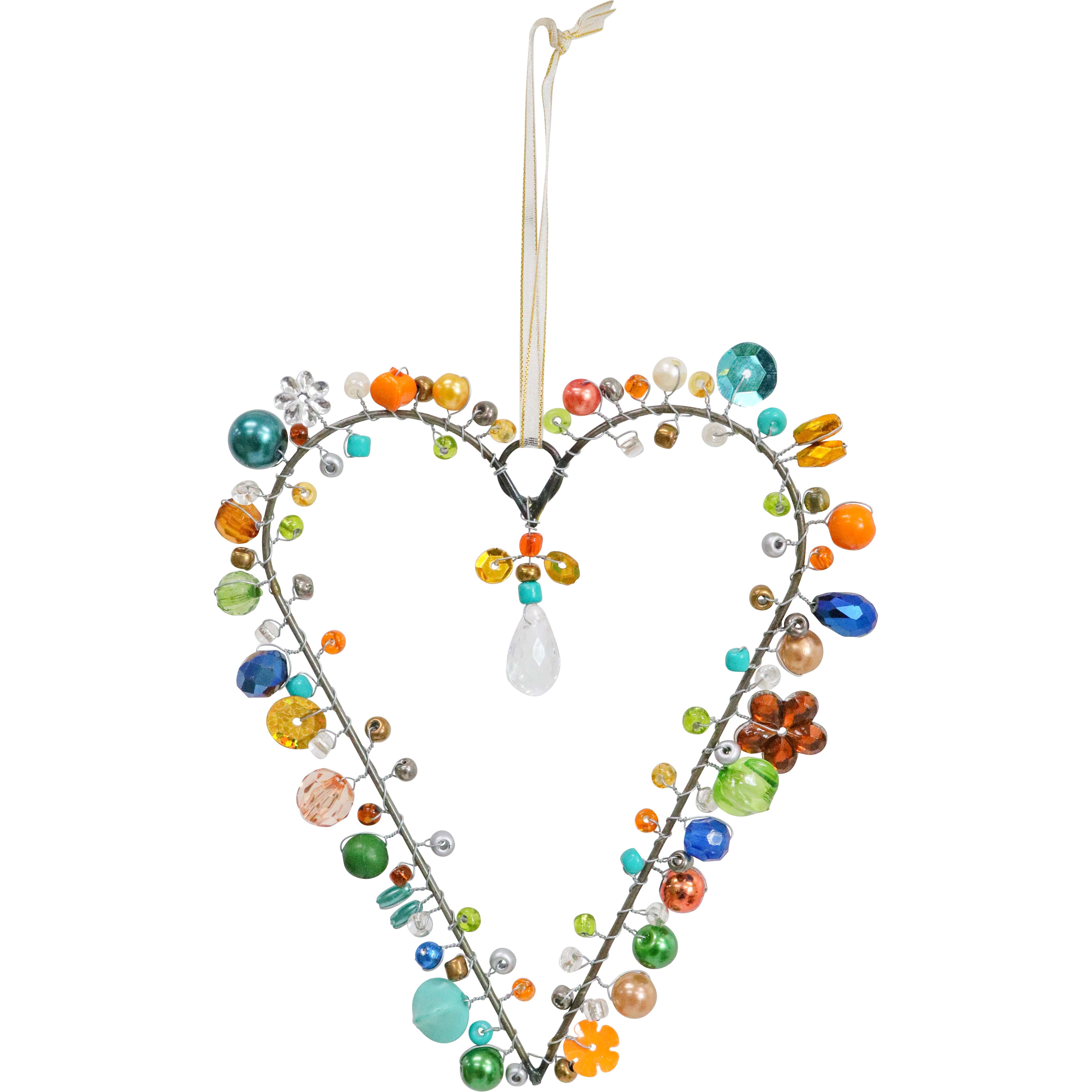 Beaded Heart Clay