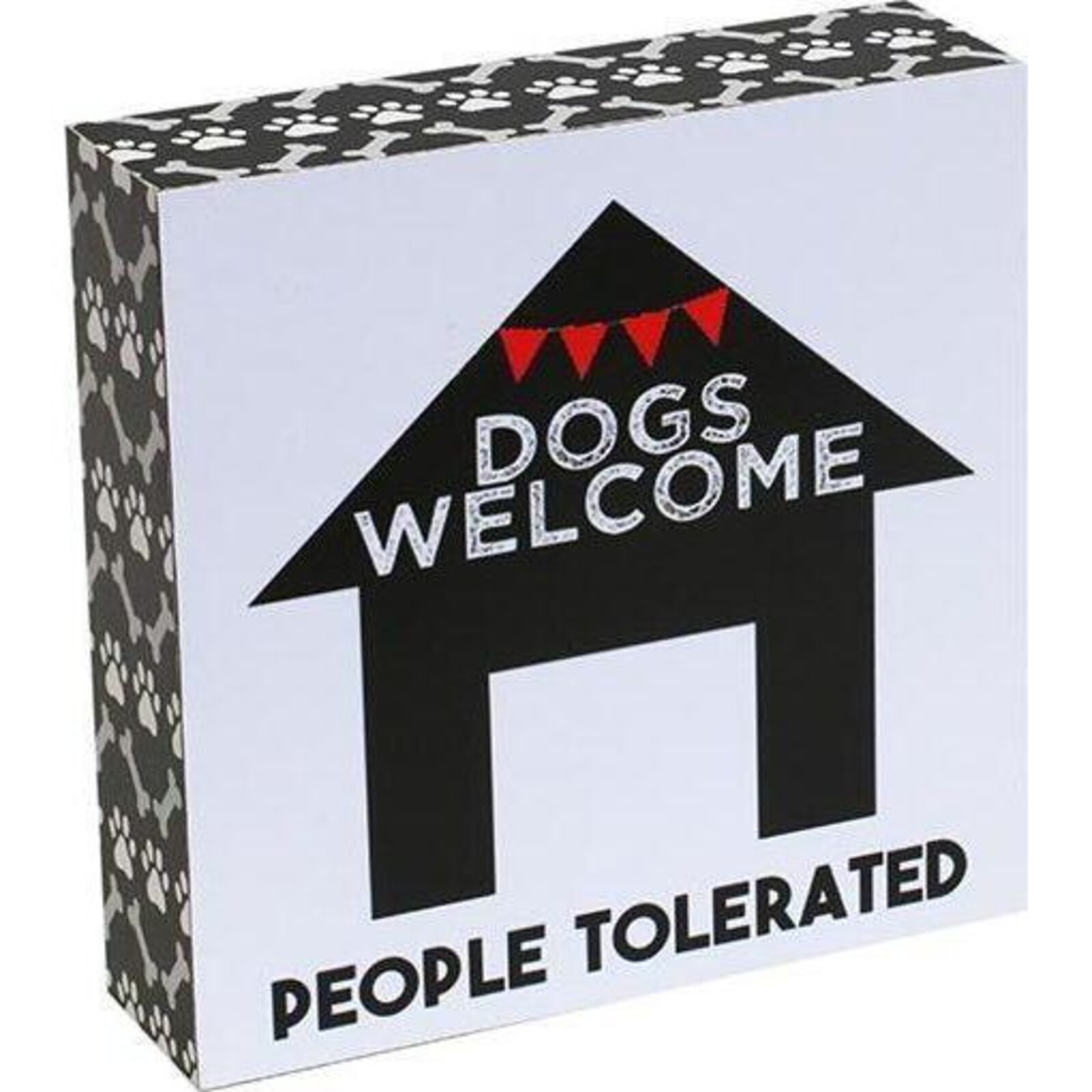 Standing Sign Dog Welcome