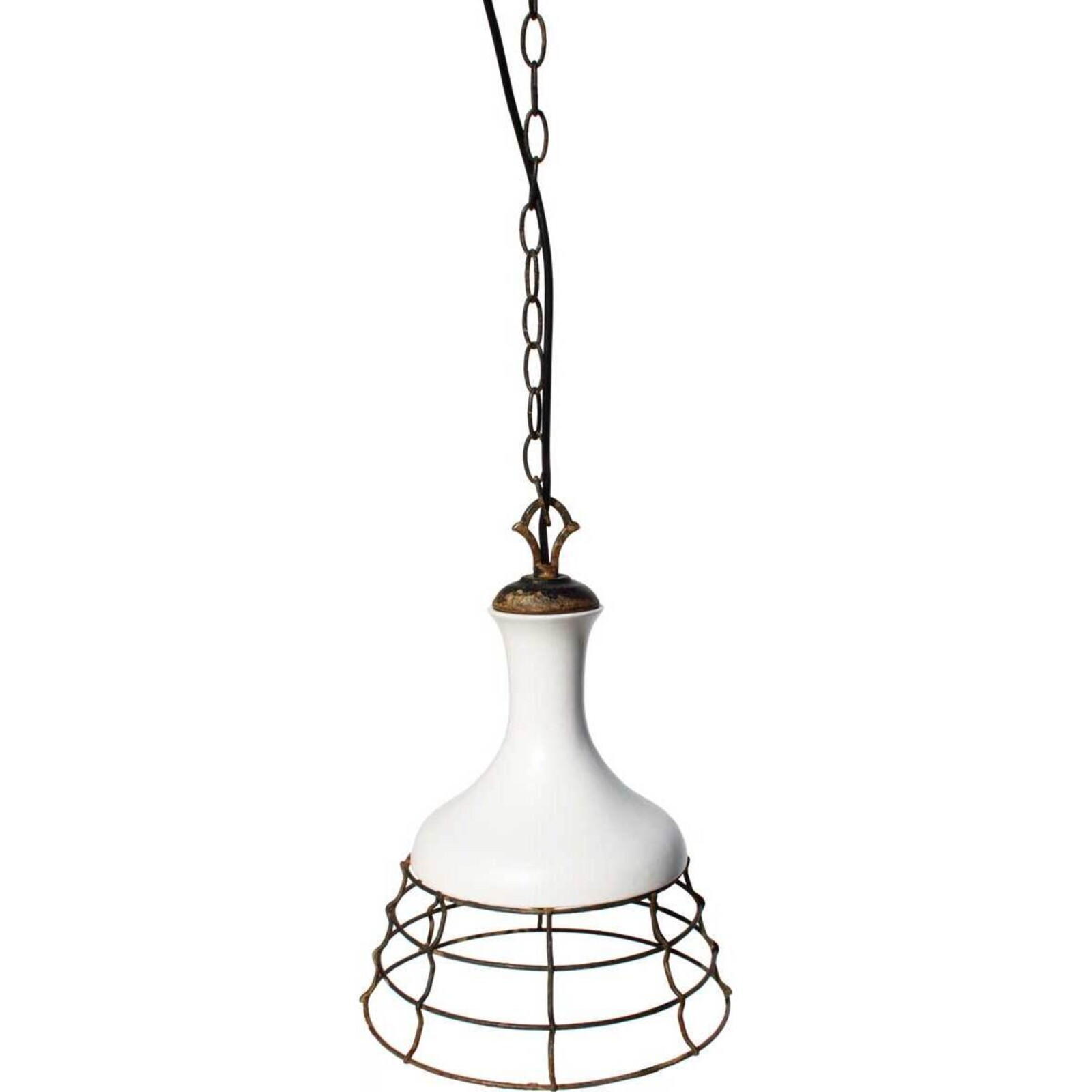 Hanging Light Wire Cage