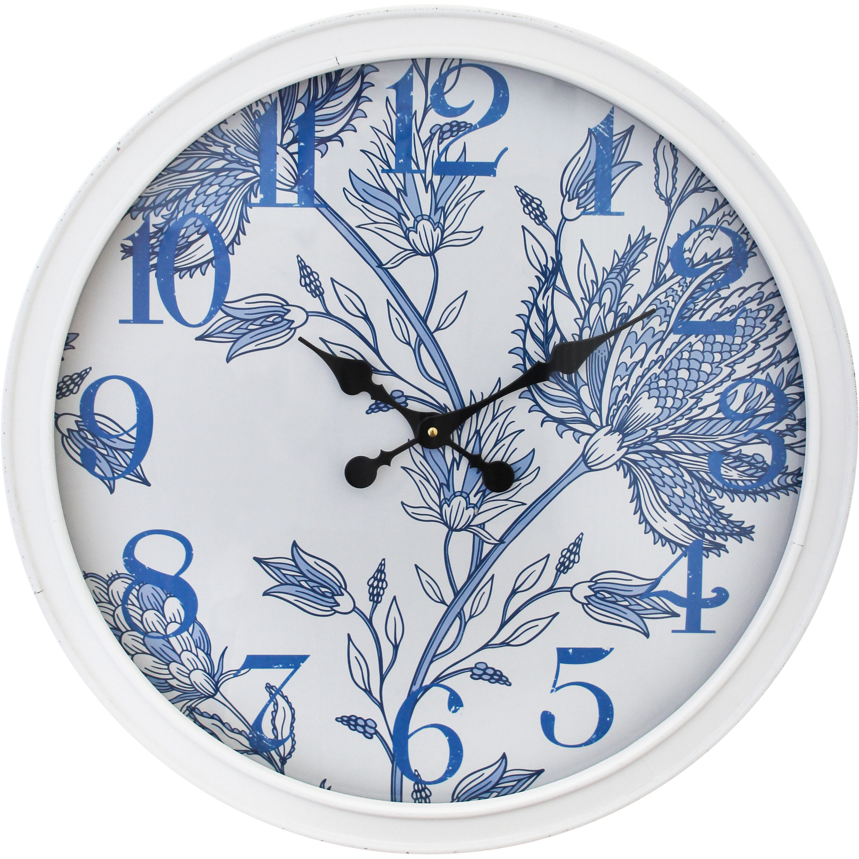 Clock French Blue Framed