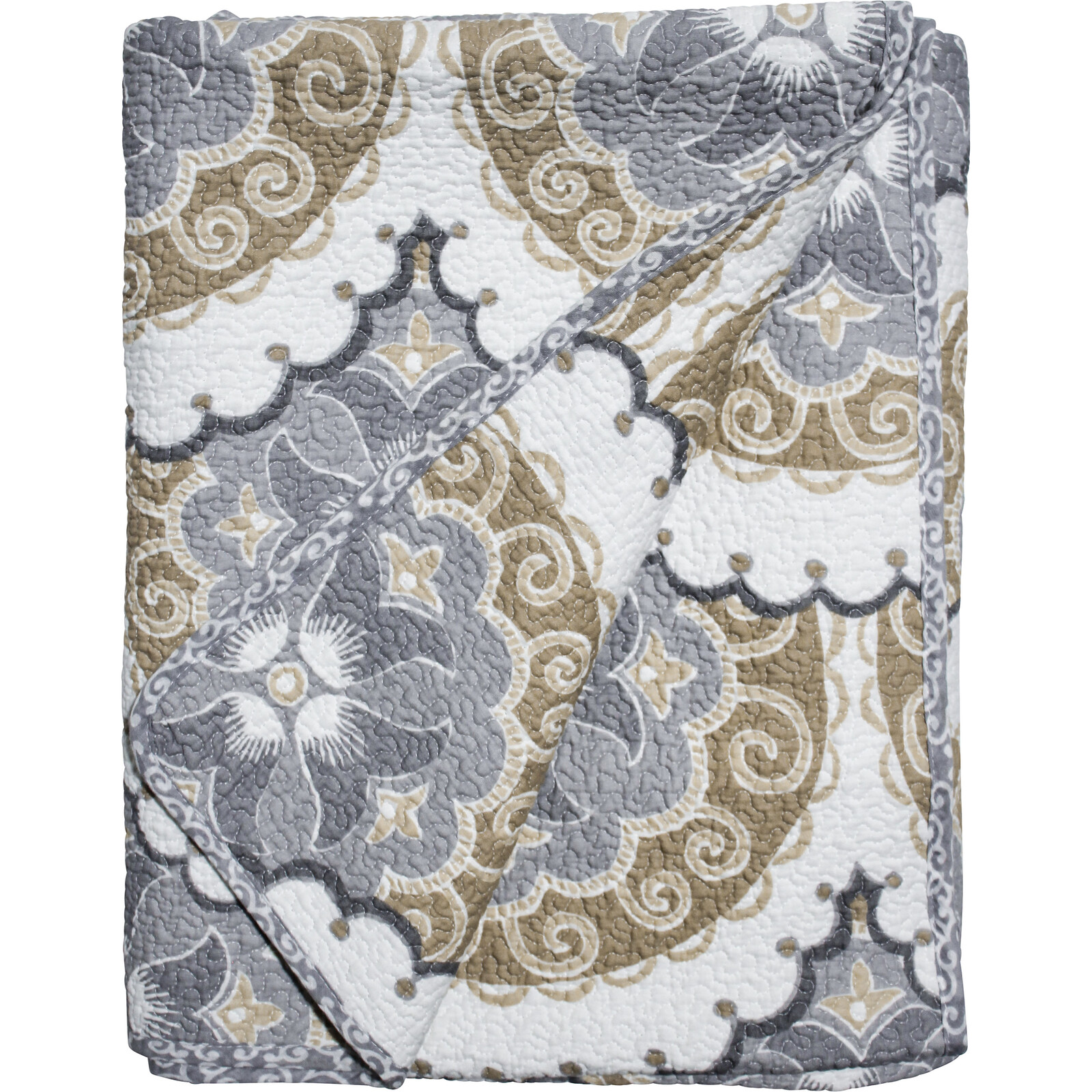 Quilted Throw/ Bedspread Moroque