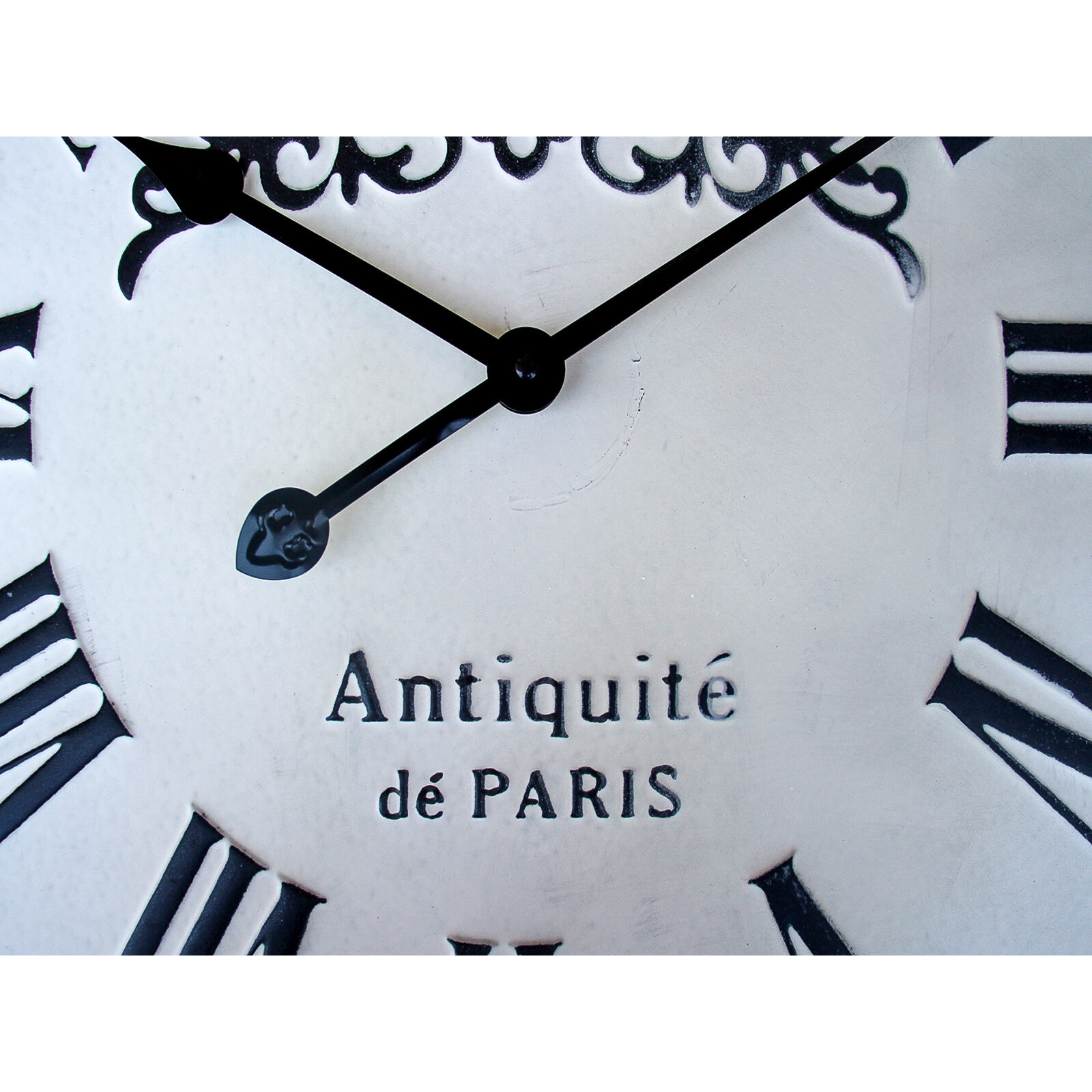 Clock Antiquite' De Paris Roman Black 63cm 