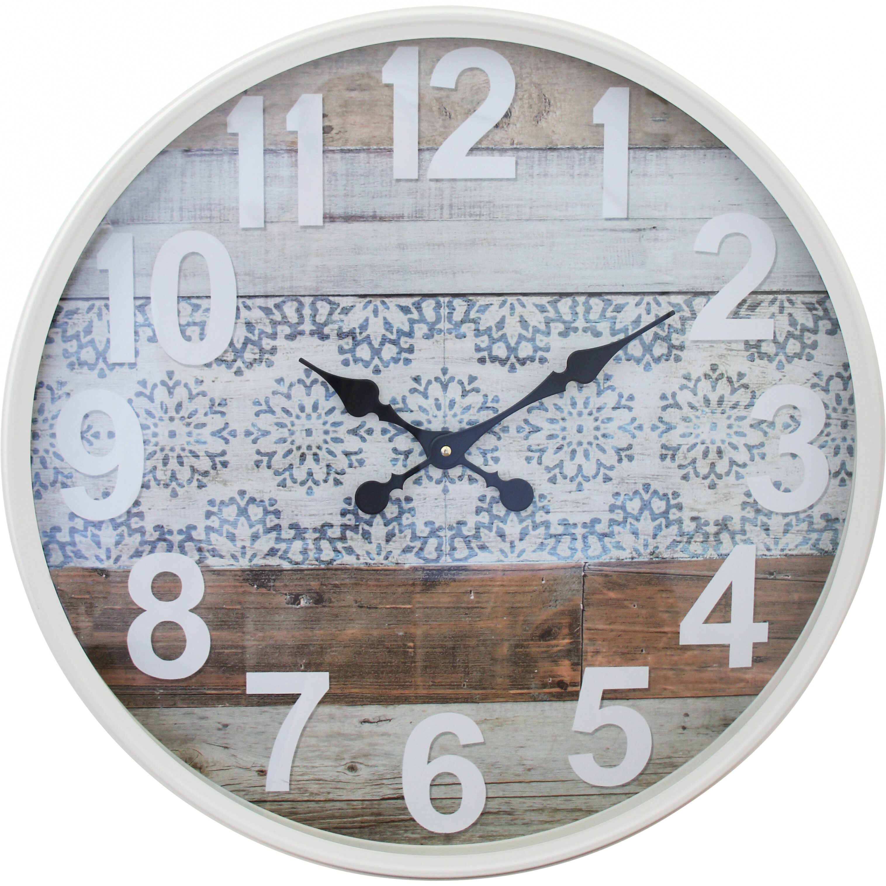 Clock Mix Media Vintage Framed