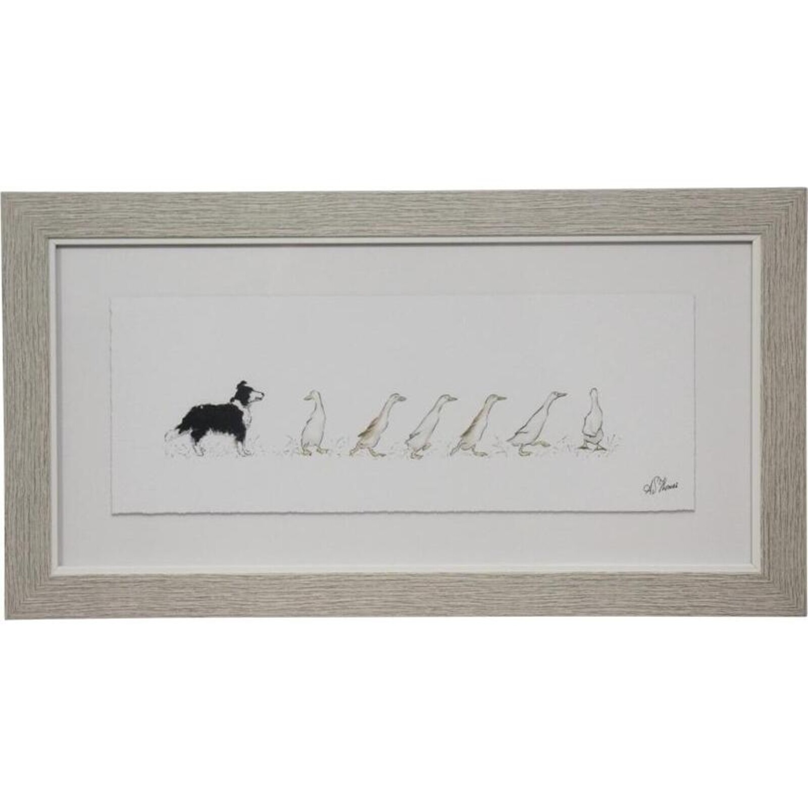 Framed Print Counting Ducks