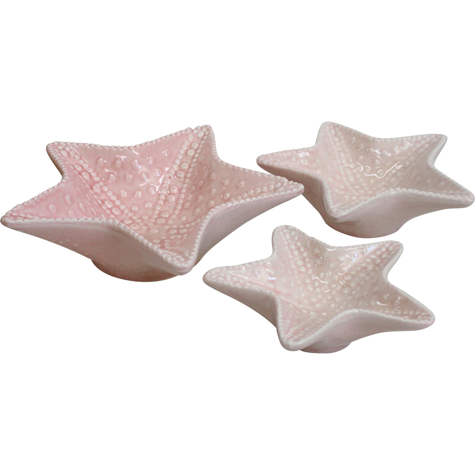 Starfish Plate S/3 Pink