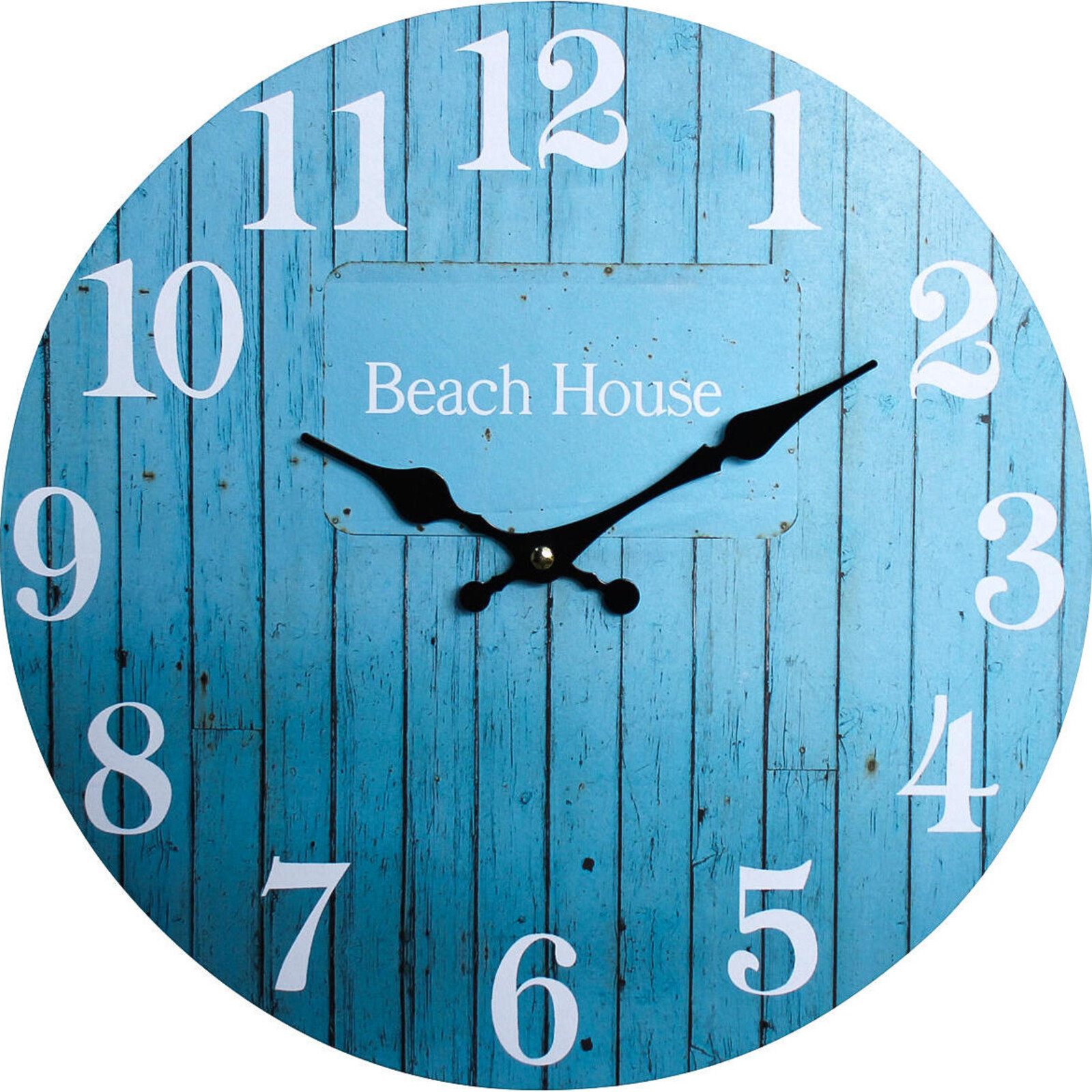 Clock Aqua BeachHouse 34cm