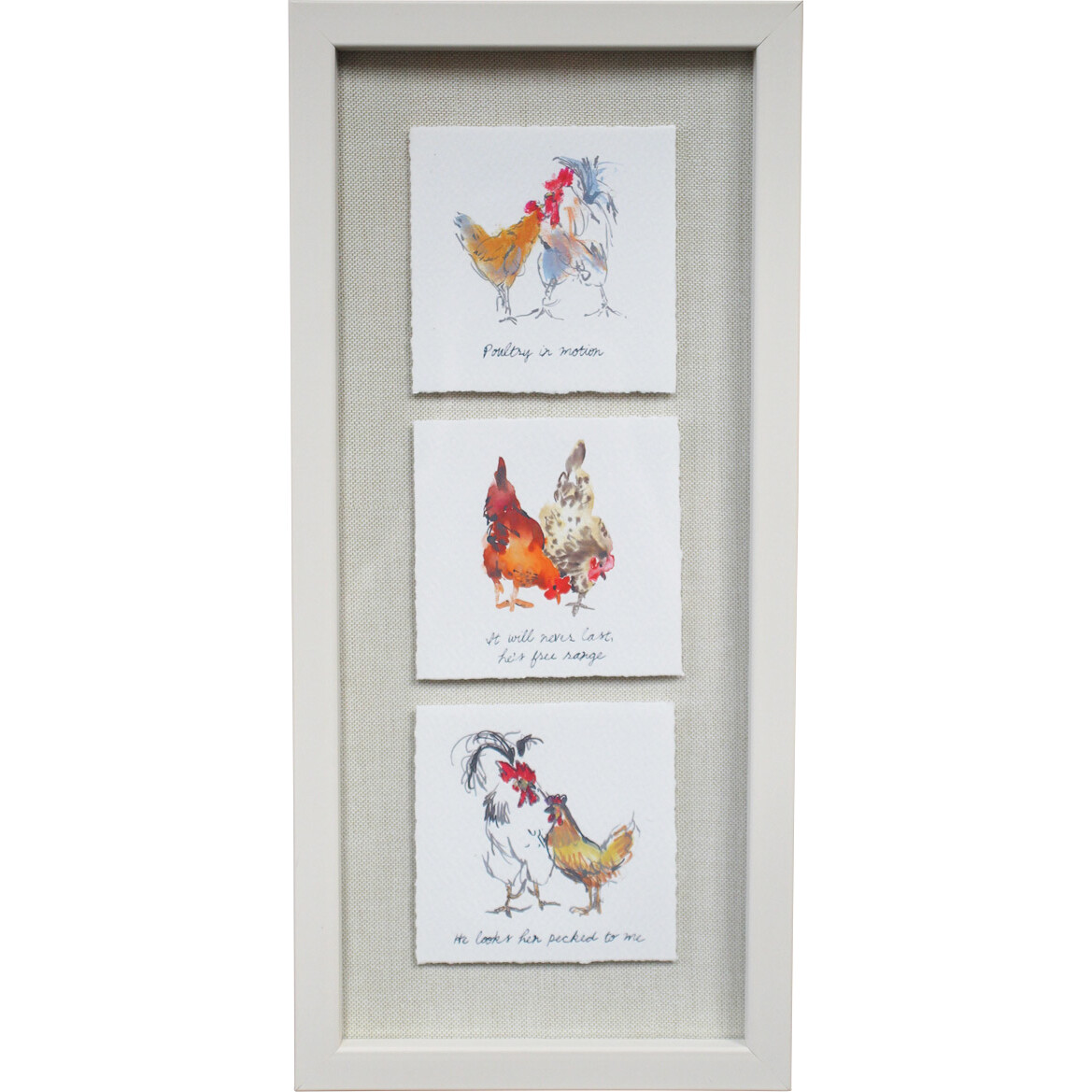 Framed Farm Chickens