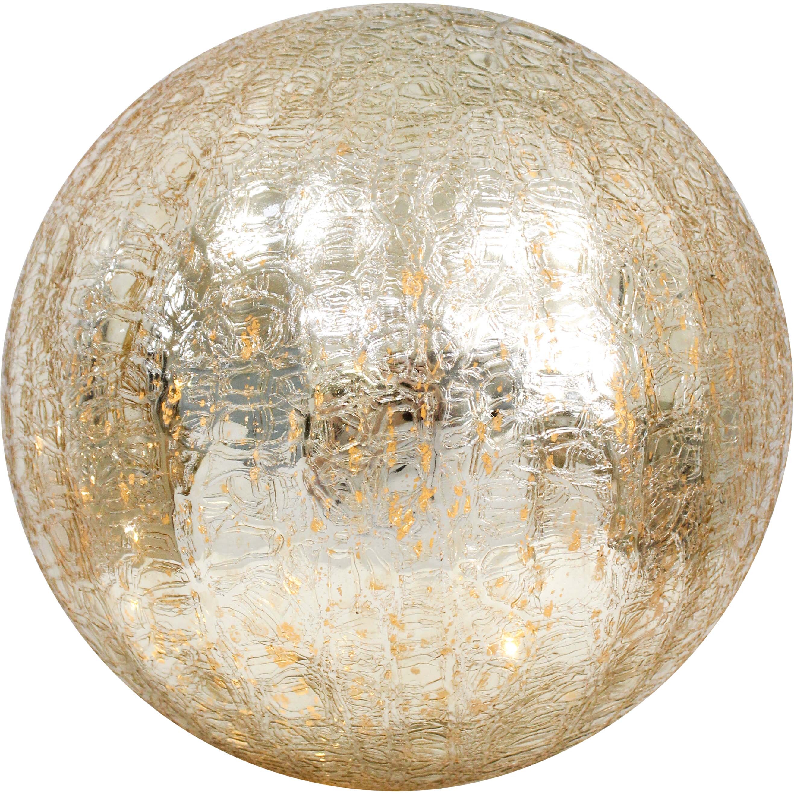 Glass Ball Nougat Crackled LED XL