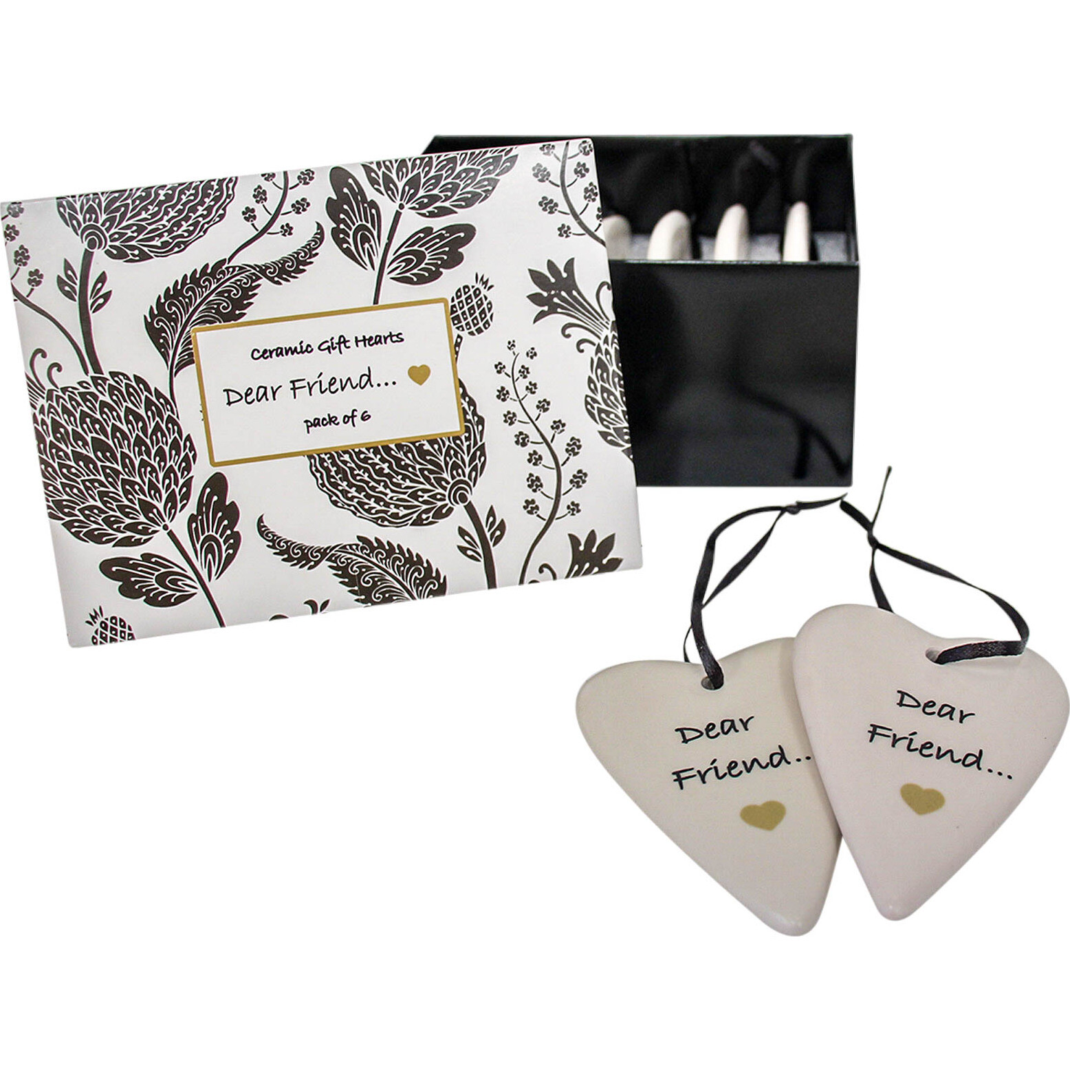 Boxed S/6 Dear Friend Gift Hearts