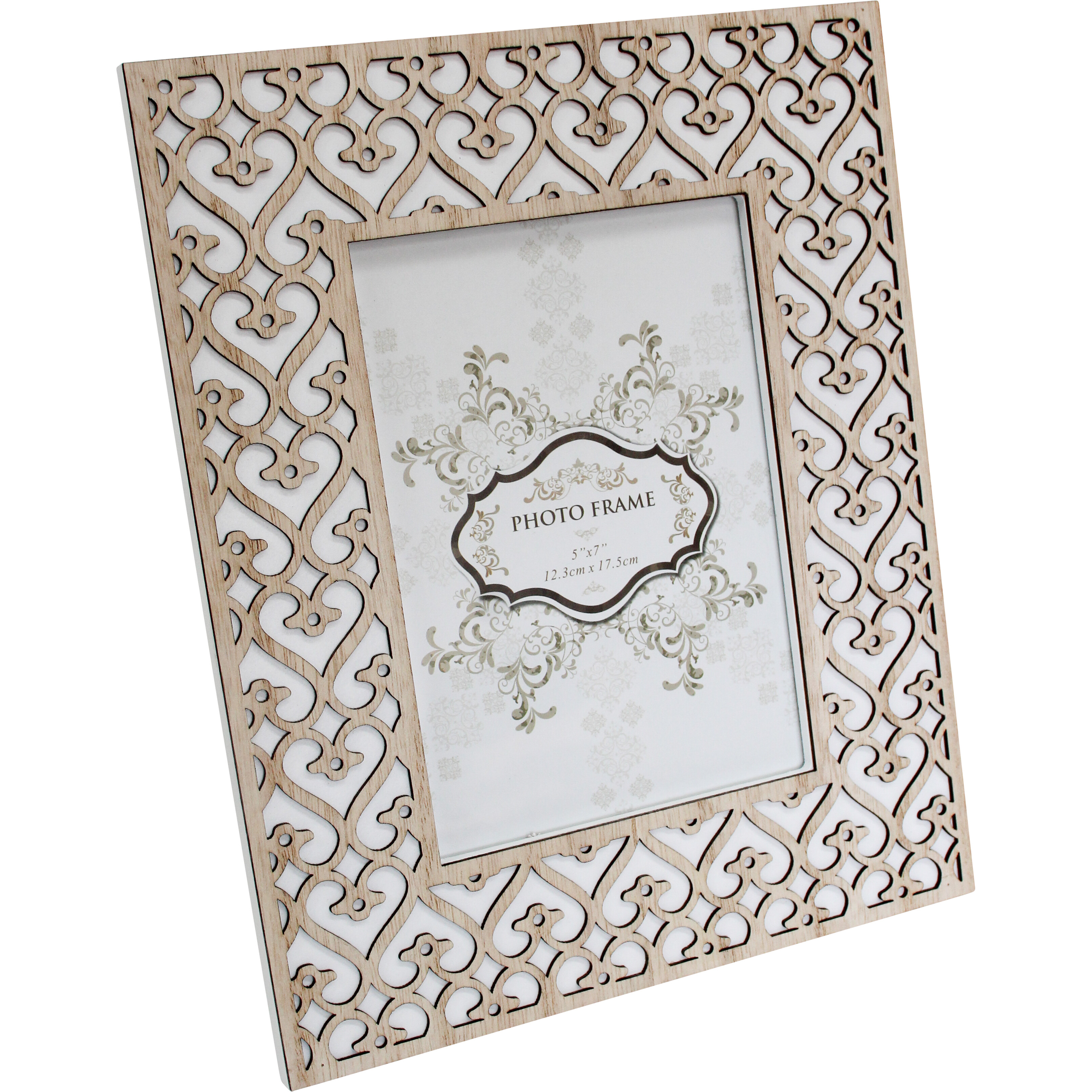 Frame Heart 5x7 Nat