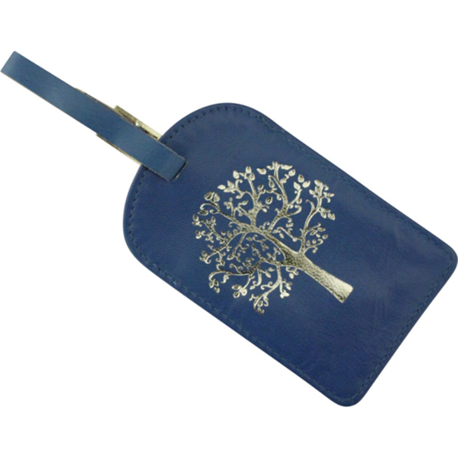 Leather Tag Blue