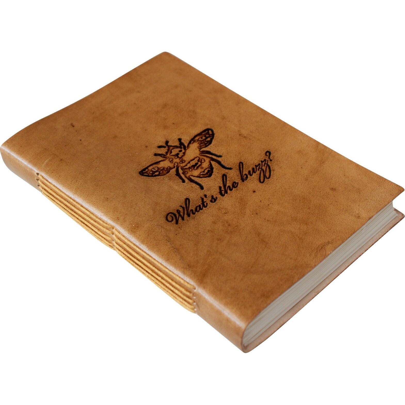 Leather Notebook Buzz Nat