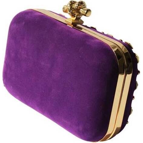 Evening Purse Purple Knot