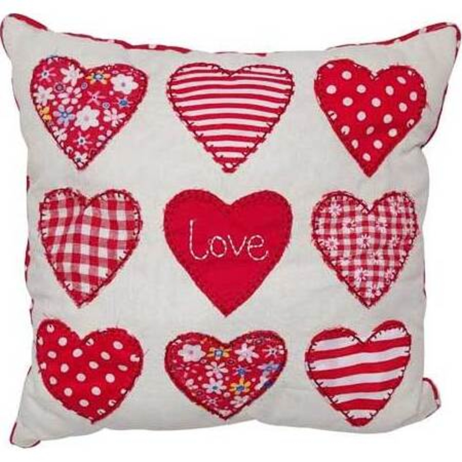 Cushion - Red Hearts Love