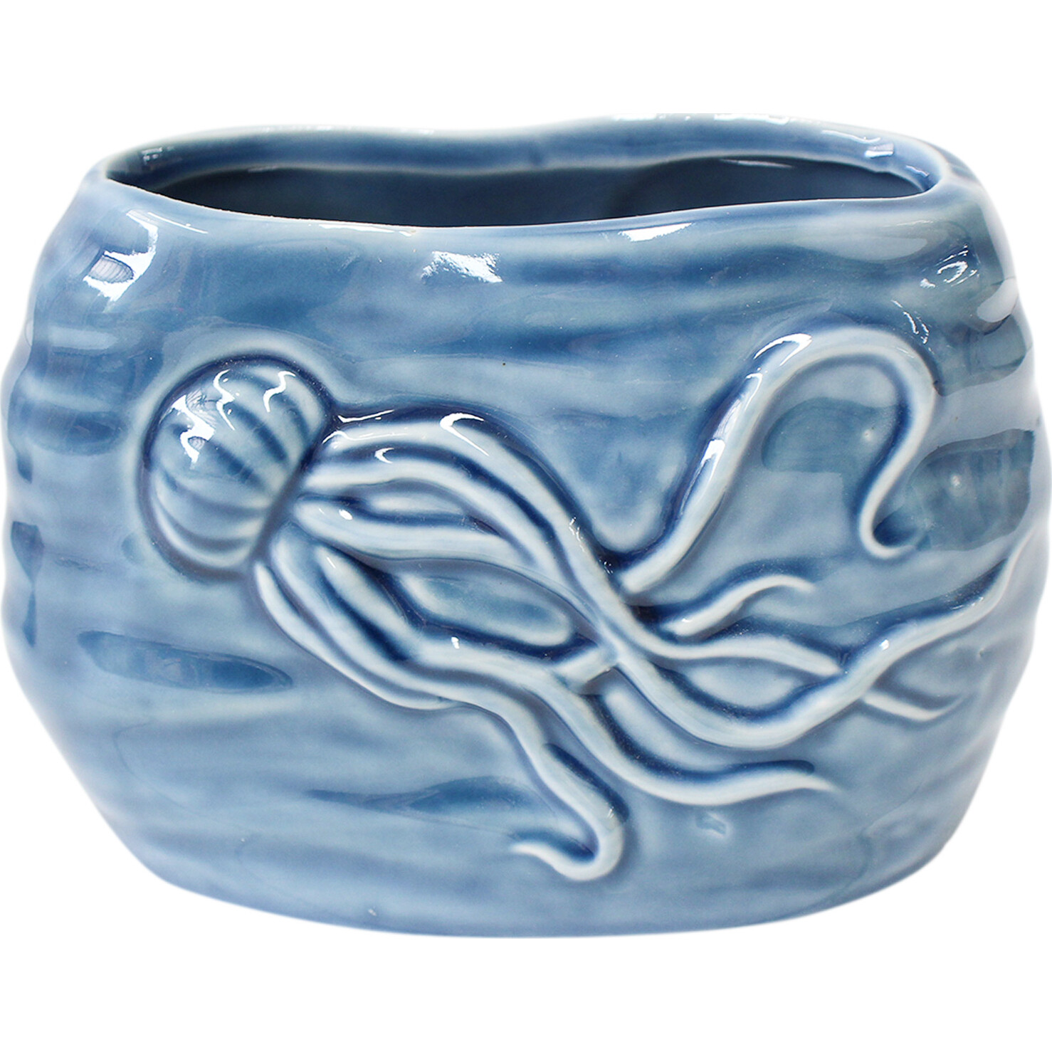 Planter Octopus Blue