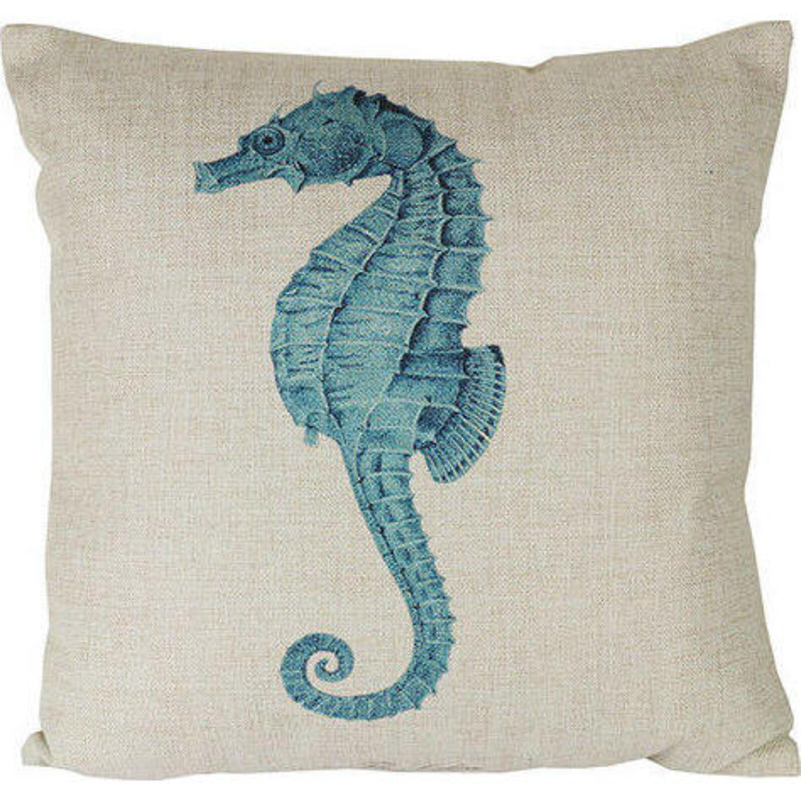 Cushion Seahorse Blue