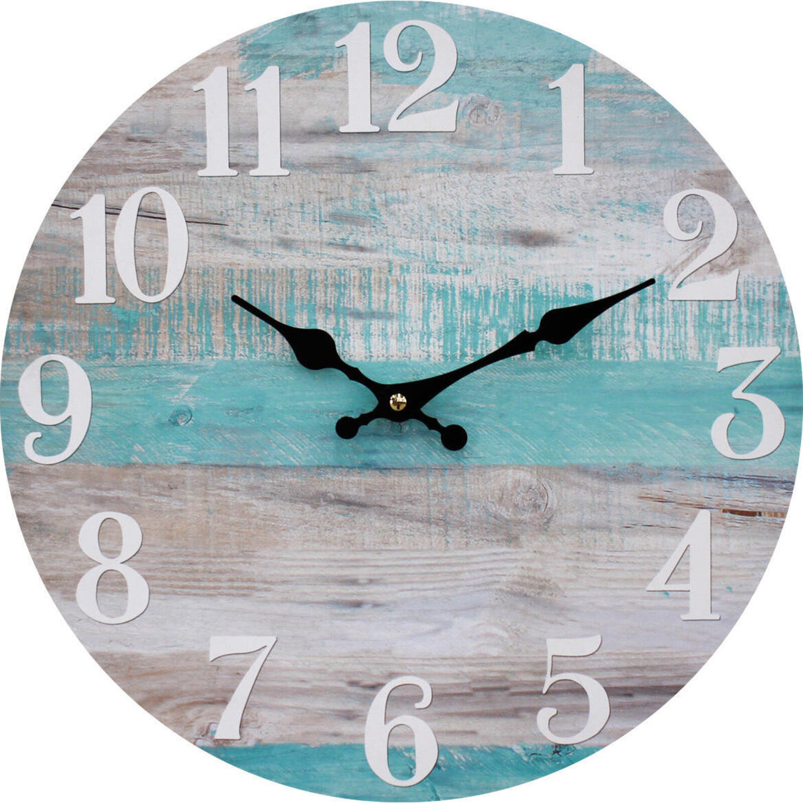 Clock SoftBlue 34cm