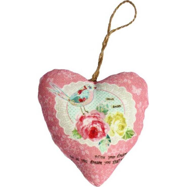 Hanging Heart - Modello Bird Deep Pink 