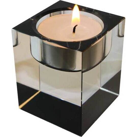 Votive Holder-Cubist Black SM