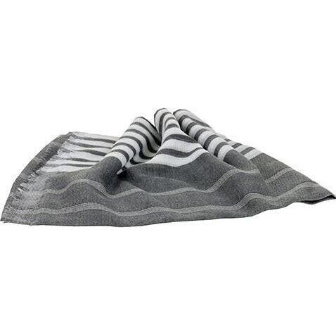 Scarf Grey Double Stripe