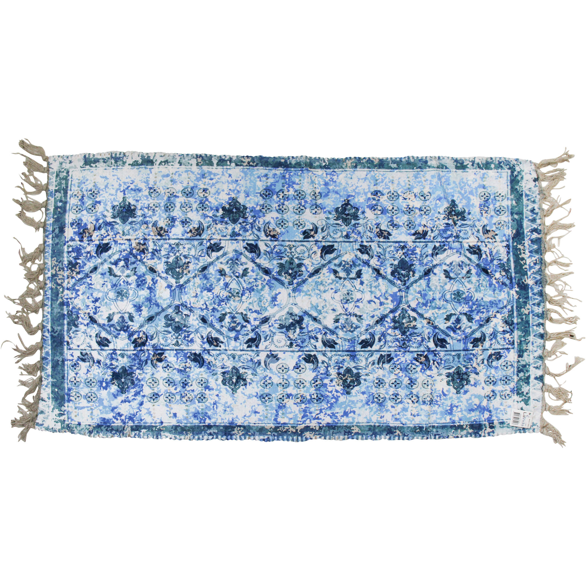 *Mat Chenille/Wash China Blue 50x90cm