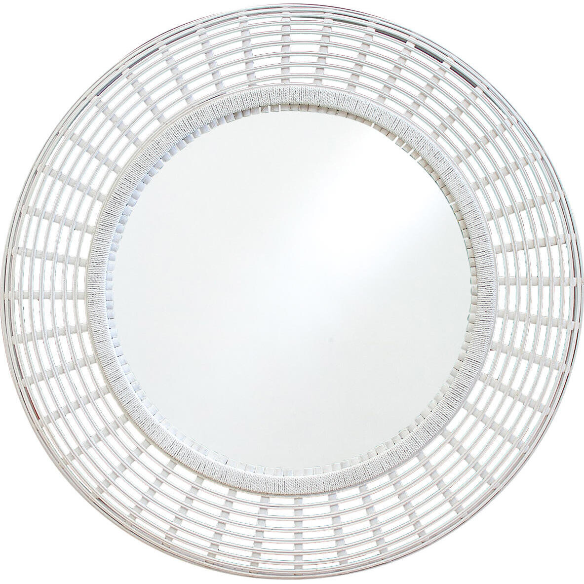 Mirror Bamboo White Wash