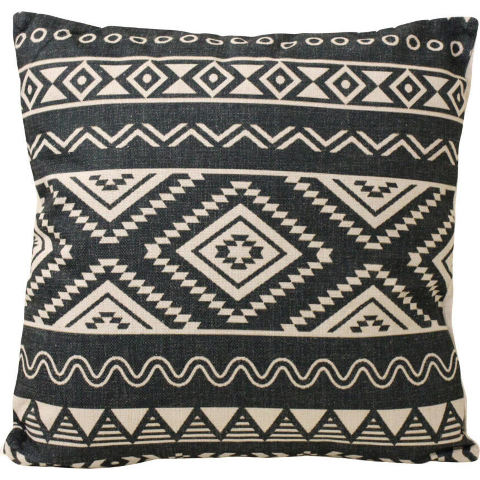 Cushion Black Aztec