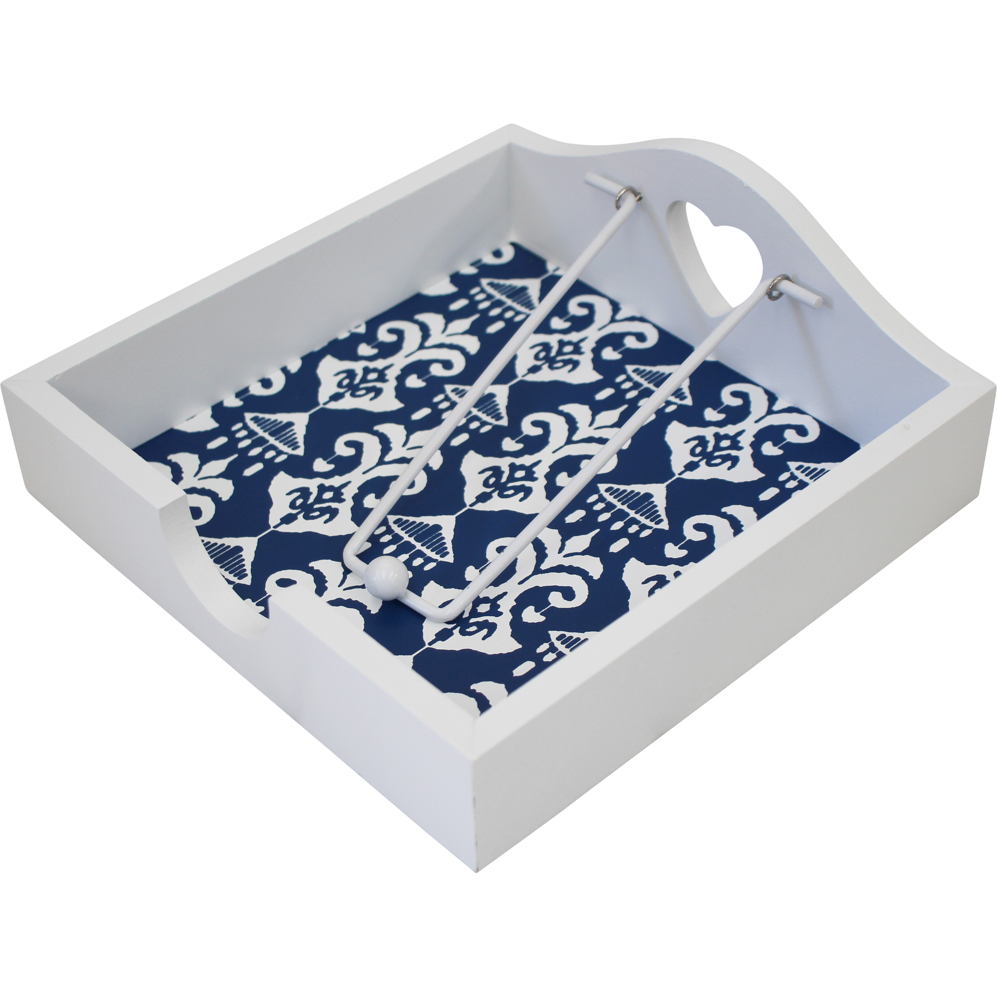 Napkin Holder Blue Motif