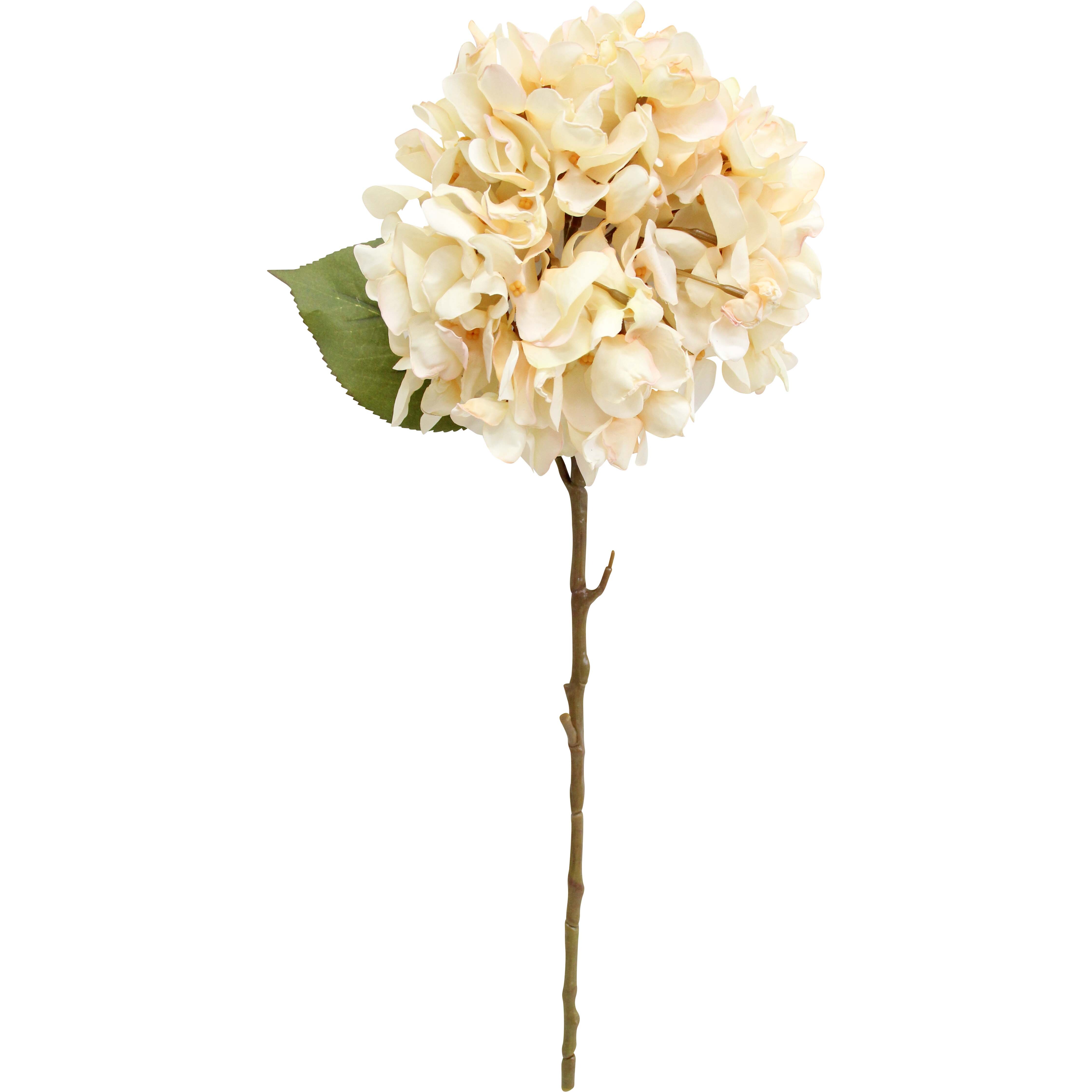 Faux Stem Hydrangea Ivory