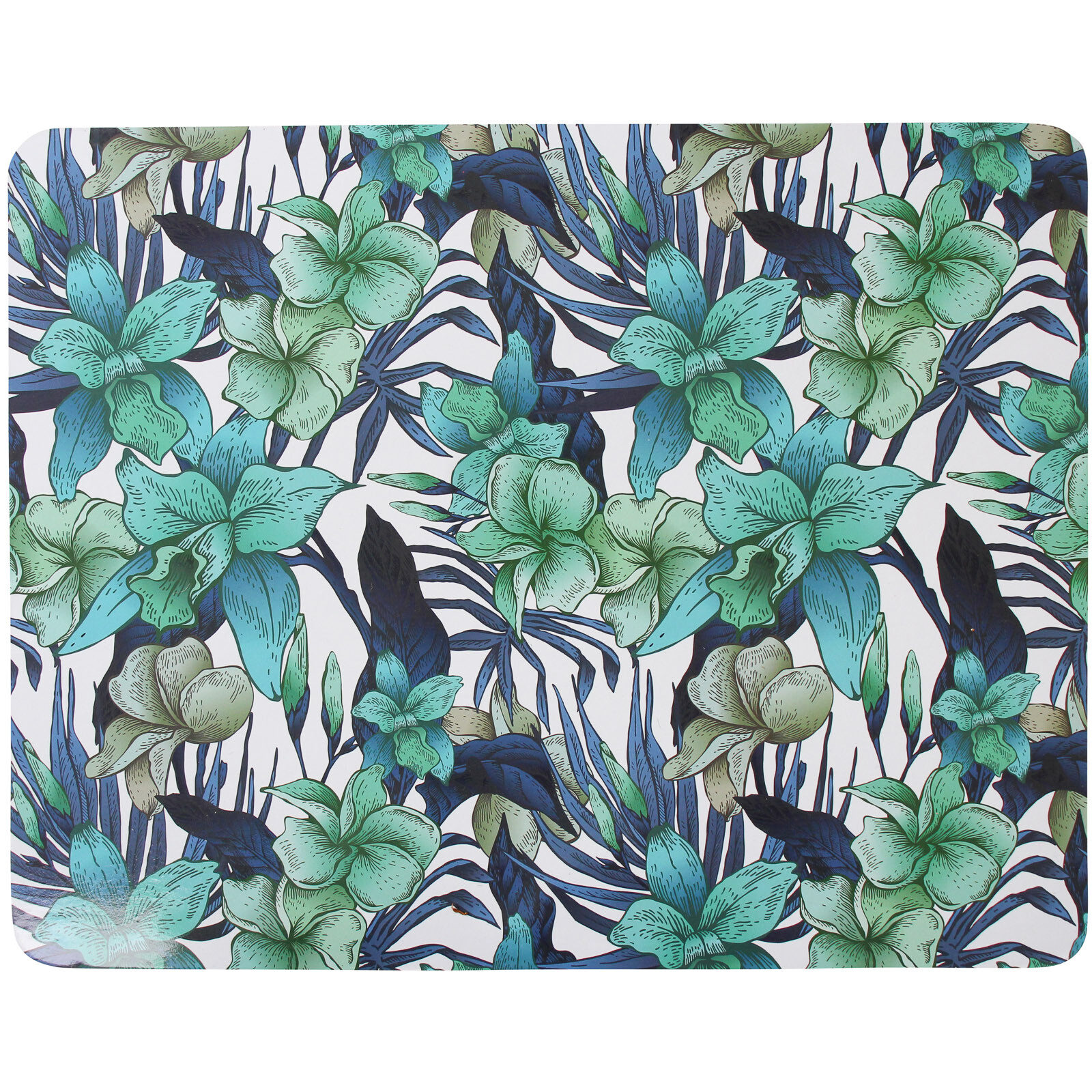 Placemat Tropical Orchid Med S/4