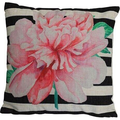 Cushion Flower on Stripe