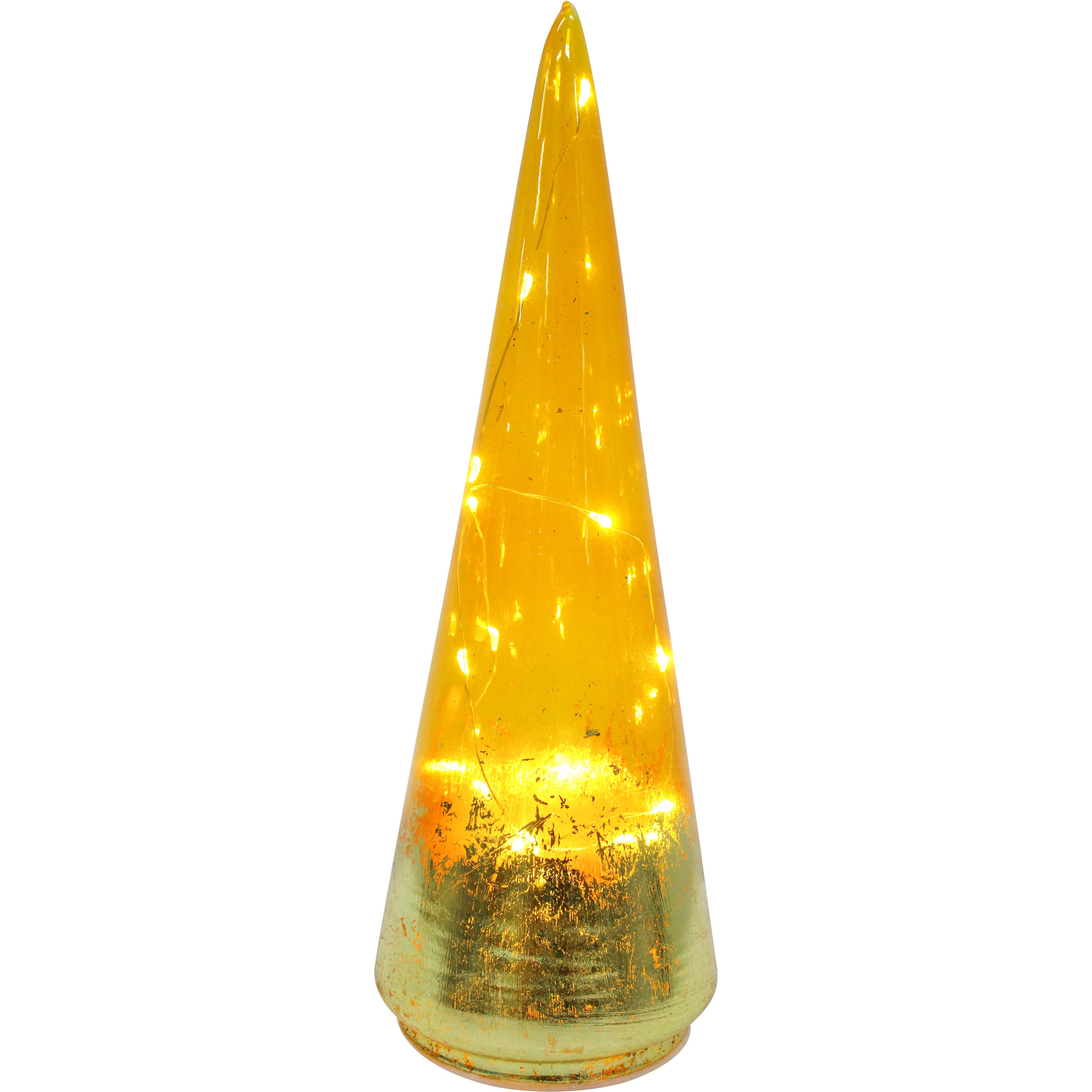 LED Glass Tree Lrg Citrine