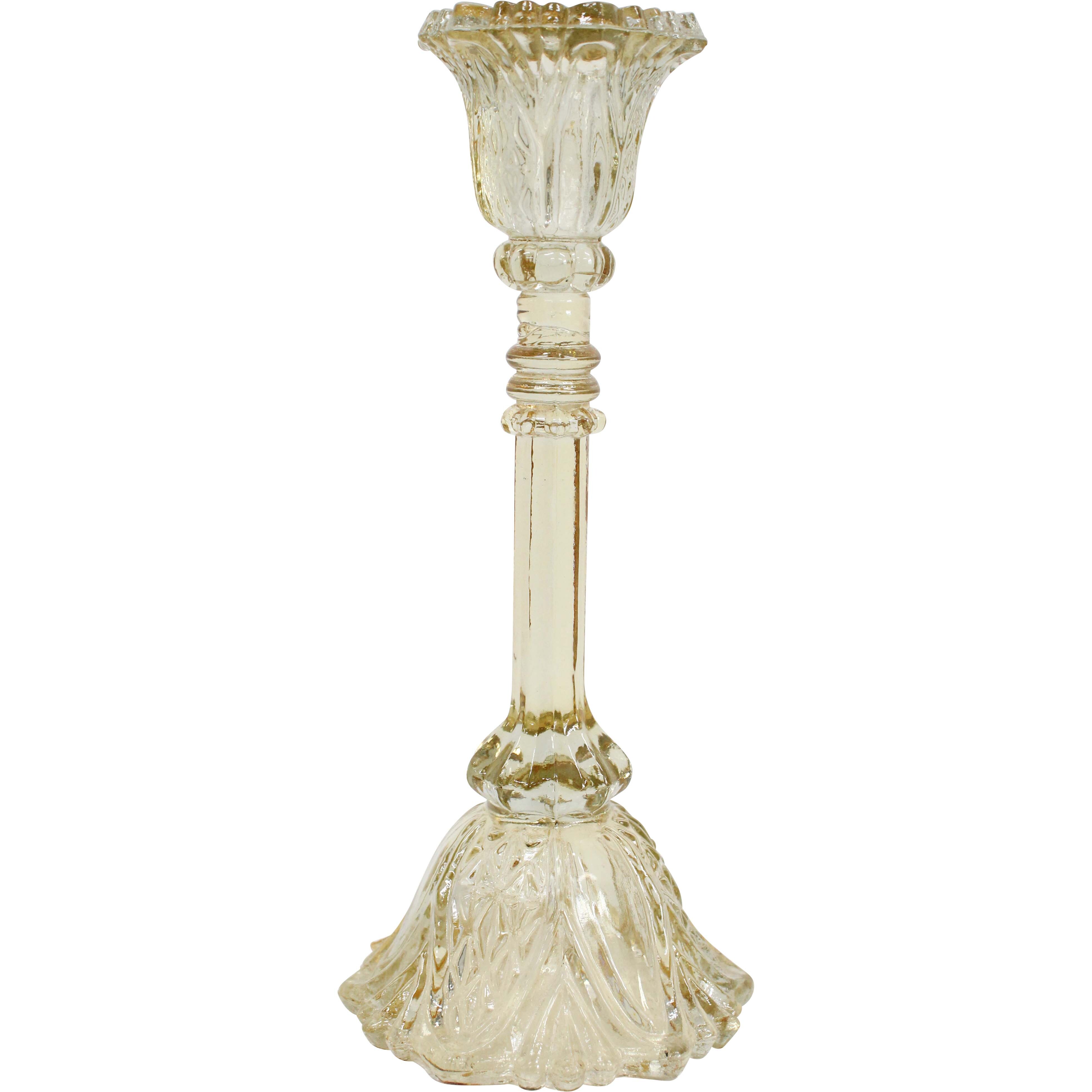 Belle Candle Holder Champagne Lrg