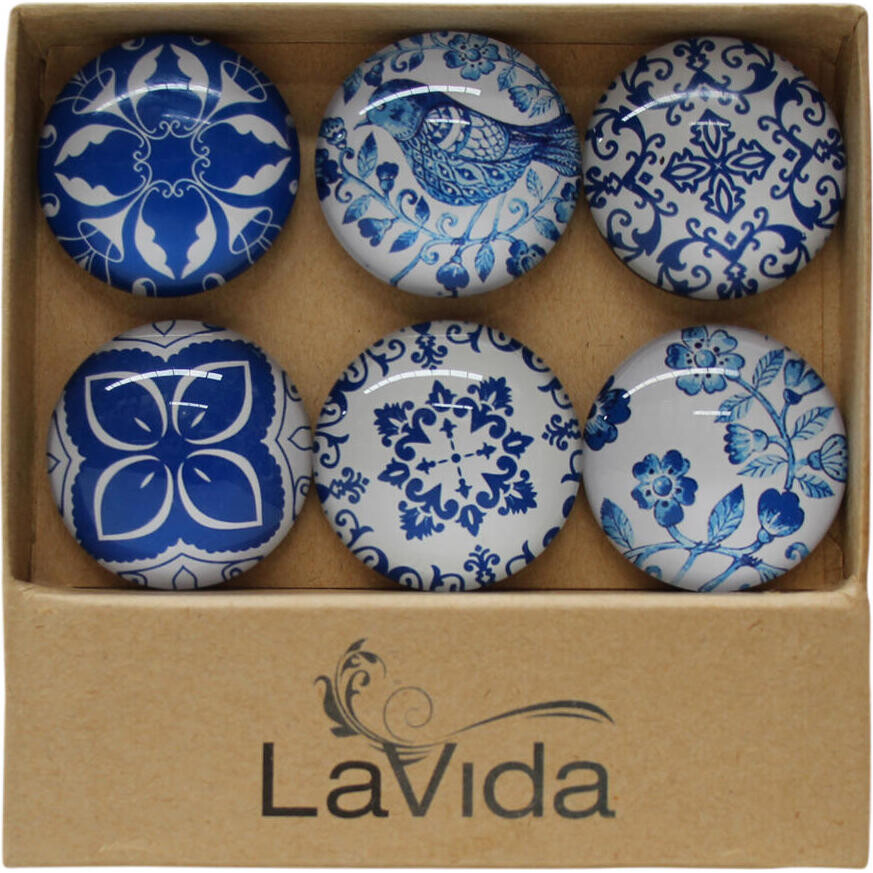 Glass Magnets Azulejo Blue