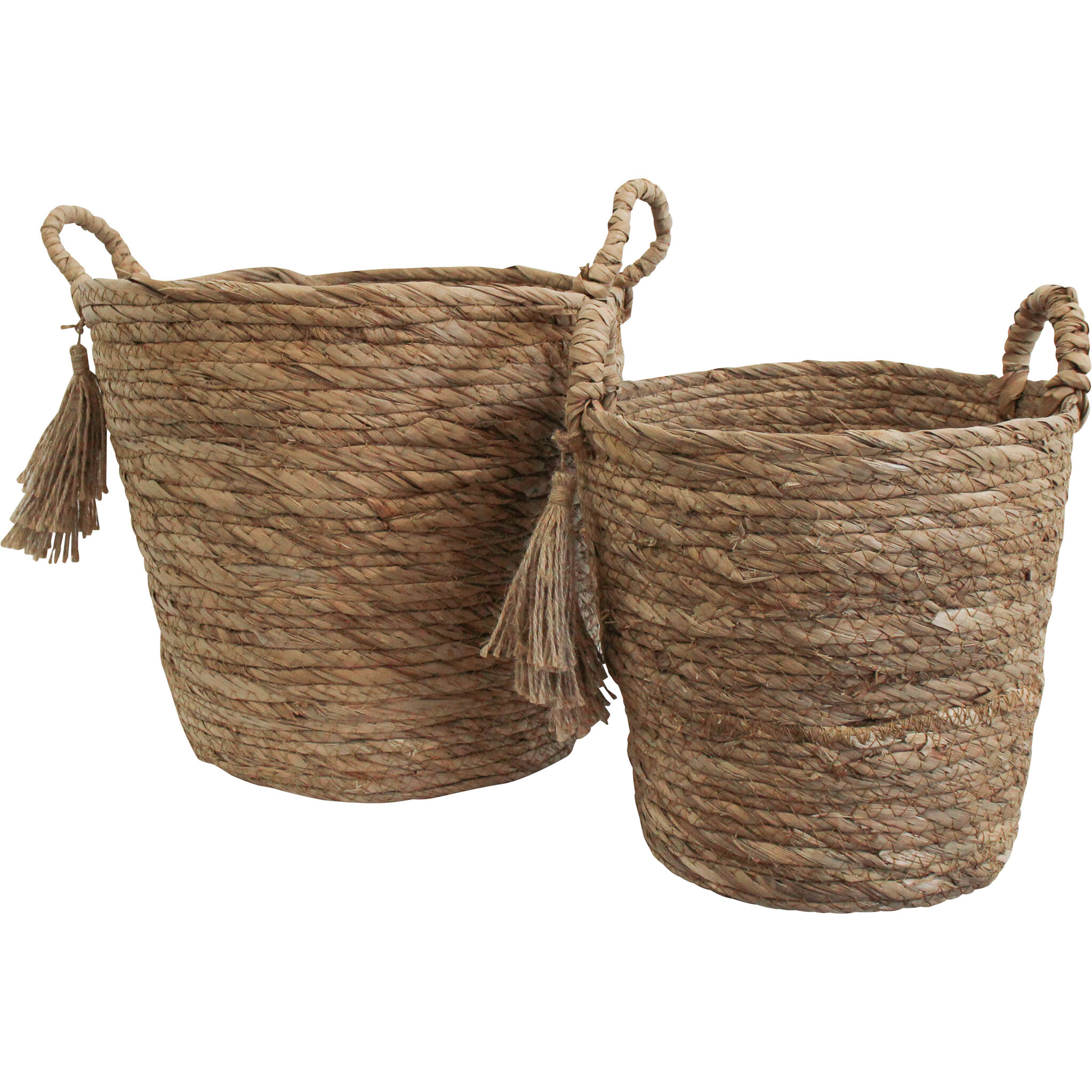 Basket W/ Fringe Boho S/2