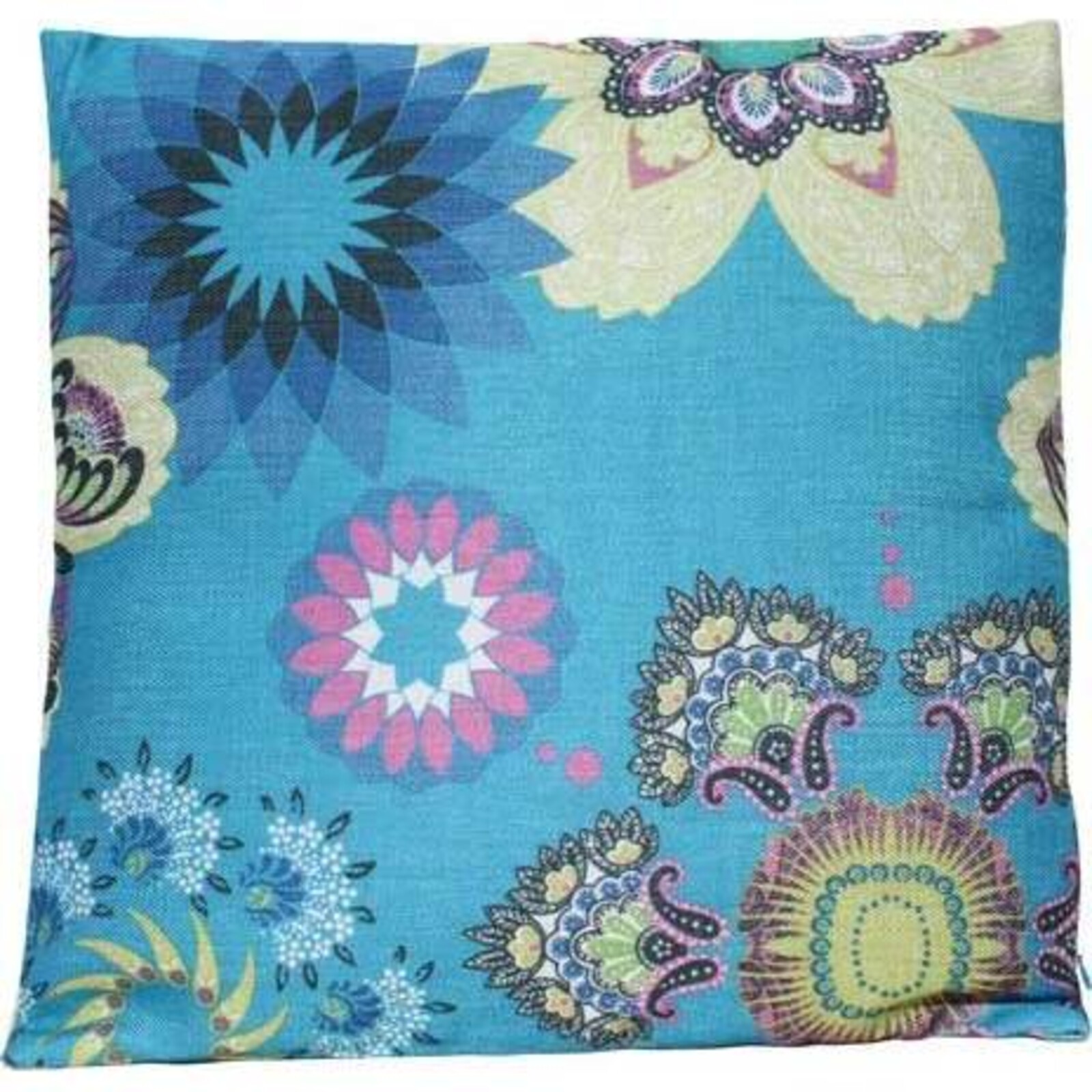 Cushion Cerchio Flower Blue