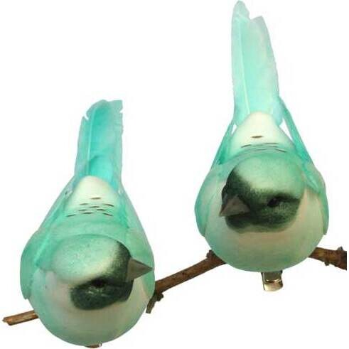 Clip Bird Light Teal S/2